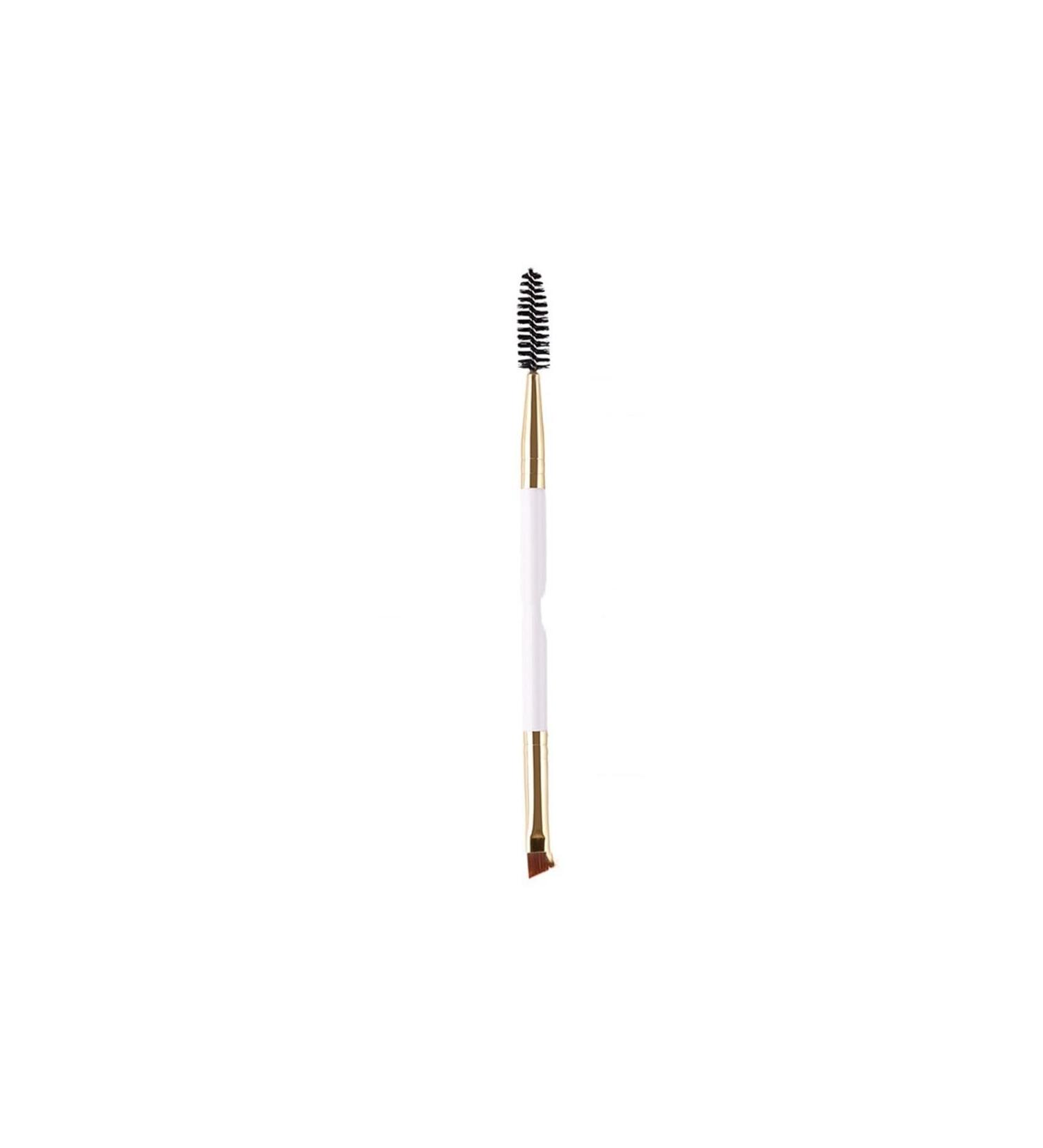 Double-Headed Rose Gold Eyebrow & Eyelash Curl Brush - Dual-Purpose Makeup Tool | International Shipping Available - Buy Online on GoSupps.com