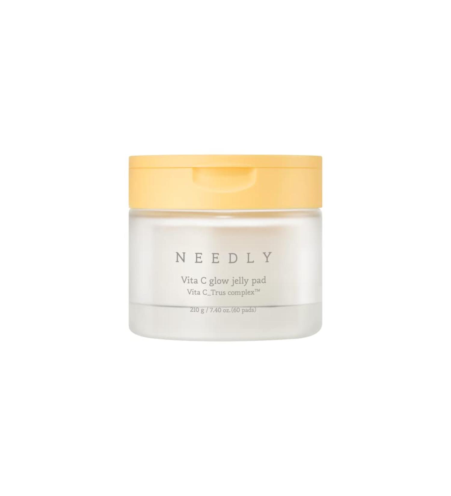 NEEDLY Vita C Glow Jelly Pad | Tampon tonifiant claircissant pour l'exfoliation le soin des imperfections et l'am lioration du tonus - Buy Online on GoSupps.com