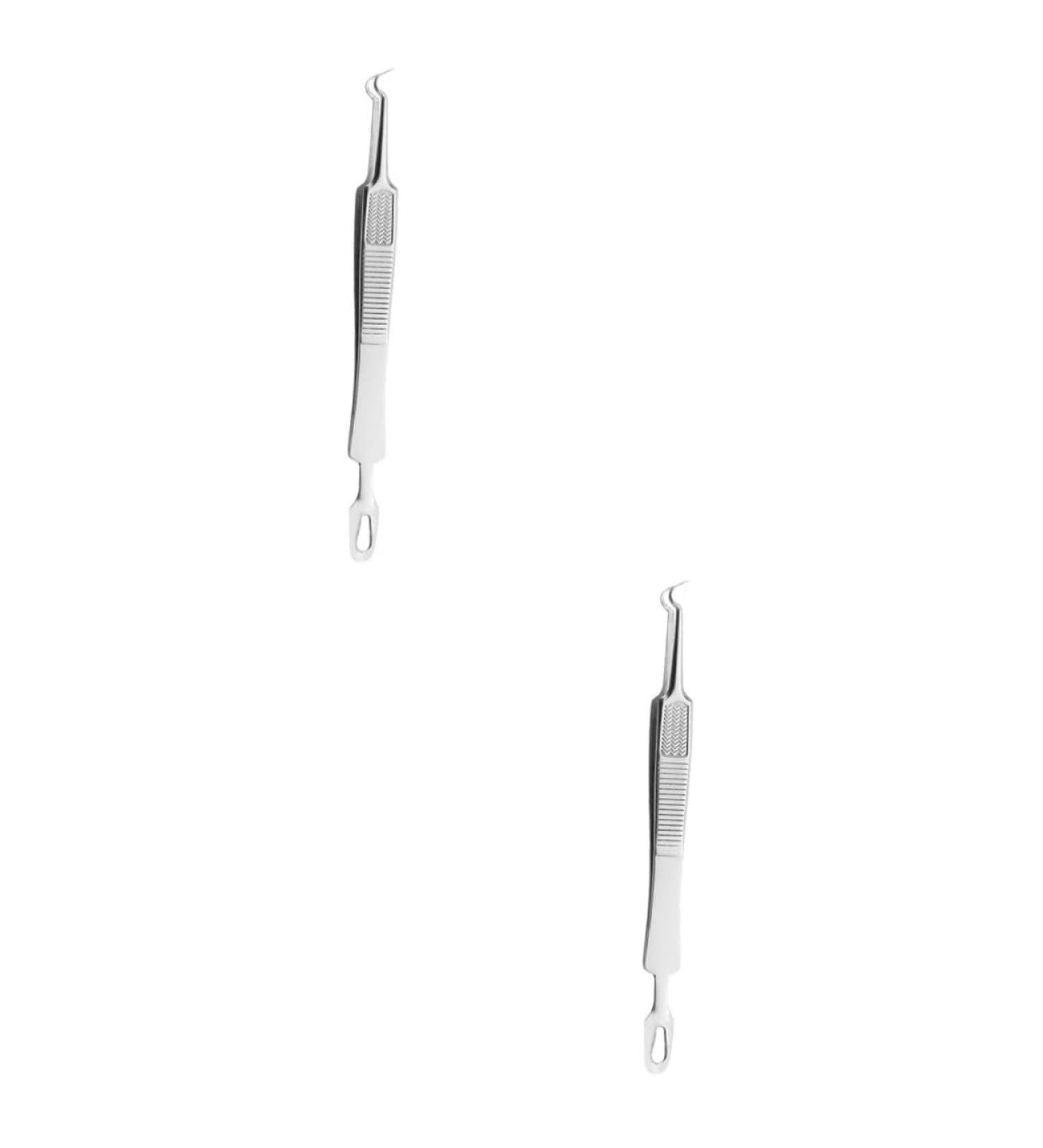 BIUDECO 6 Pcs Clip Stainless Pimple Remover Blackhead Extractor Blackheads Kit Stainless Steel Silver - Buy Online on GoSupps.com