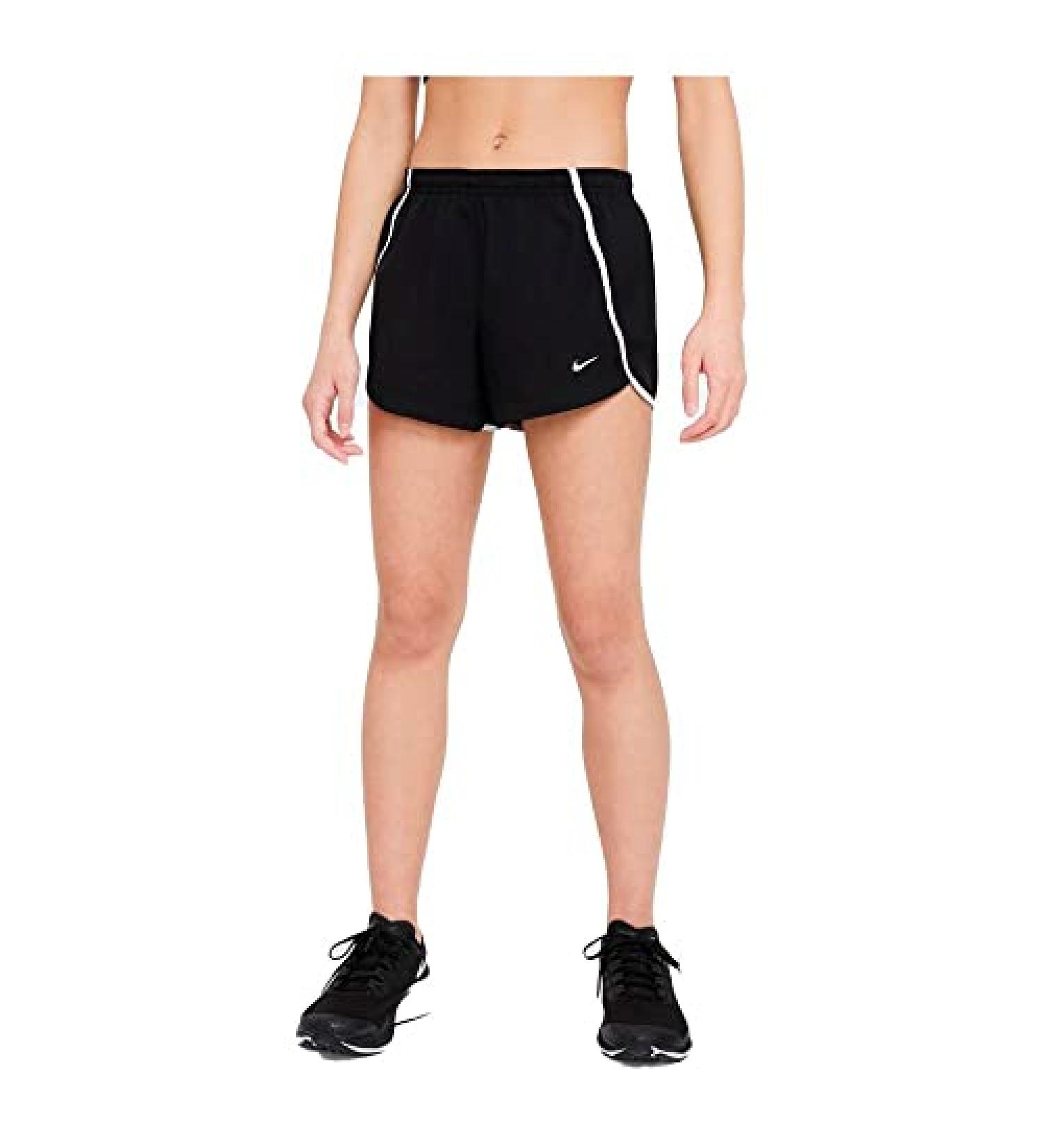 Nike Girl's Dry Sprinter Shorts - Small Black/White/White | Little Kids/Big Kids - Buy Online on GoSupps.com