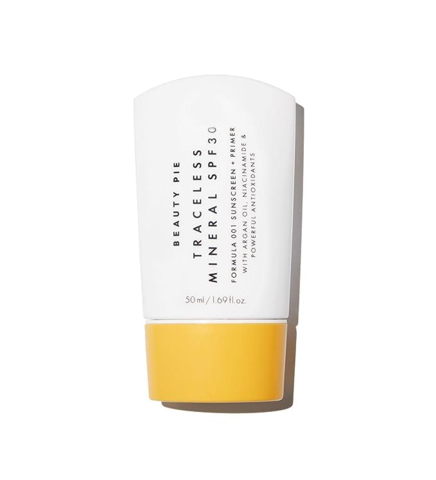 Beauty Pie Traceless Mineral Sunscreen + Primer SPF 30, 1.69 fl oz (50 ml) Invisible Mineral Protection with Niacinamide, Argan Oil & Antioxidants - Buy Online on GoSupps.com