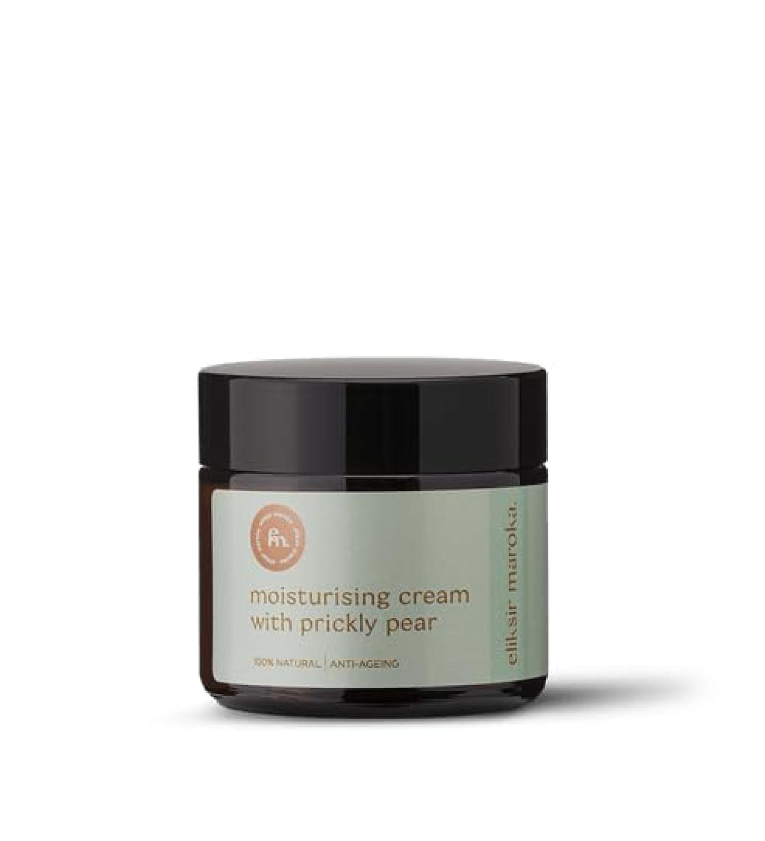  eliksir maroka Moisturizing Face Cream 50g with Prickly Pear | Anti-Wrinkle Vitamin C & Shea Butter Dry and Sensitive Skin - Buy Online on GoSupps.com