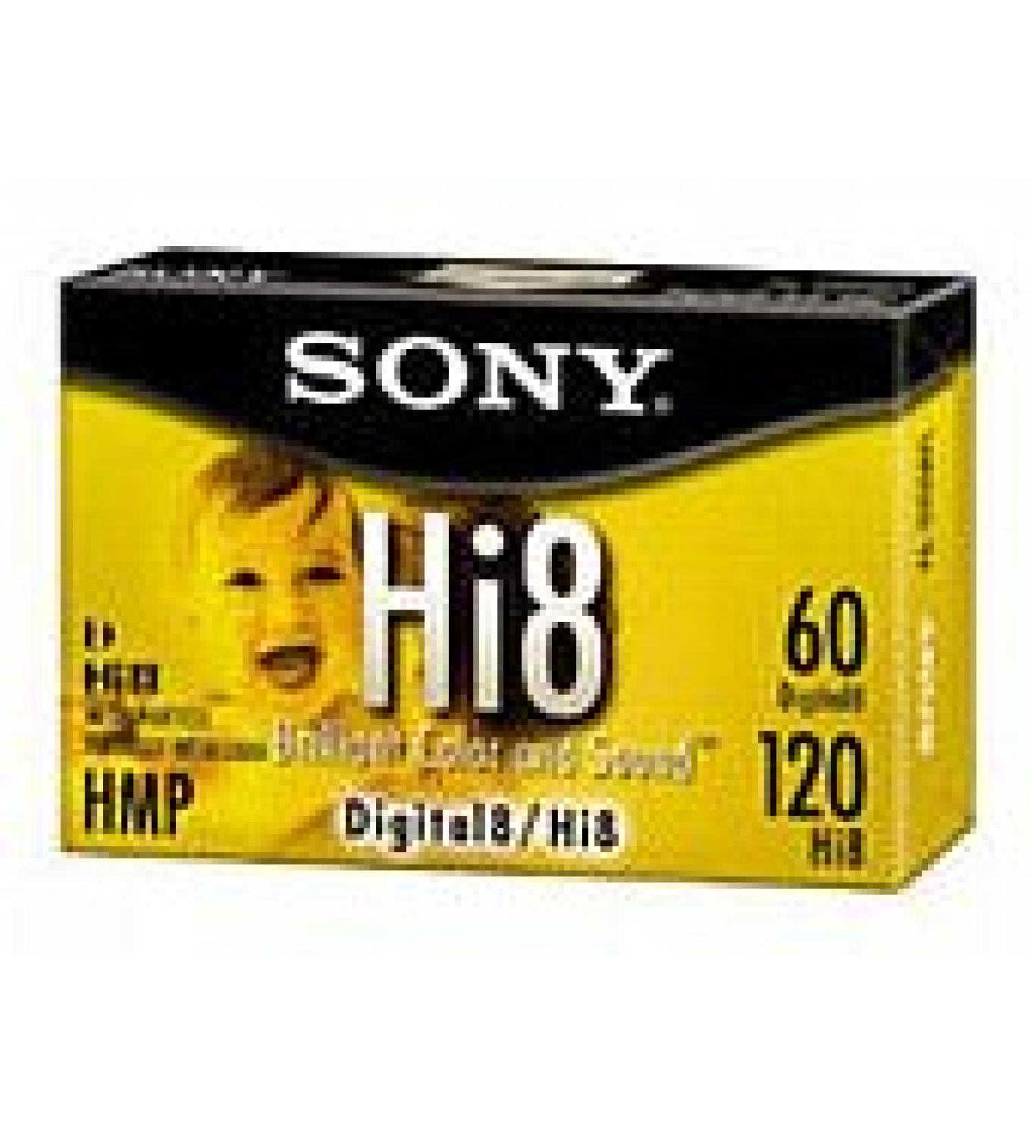 Sony Hi8 Camcorder 8mm Cassettes 120 Minute (3-Pack)