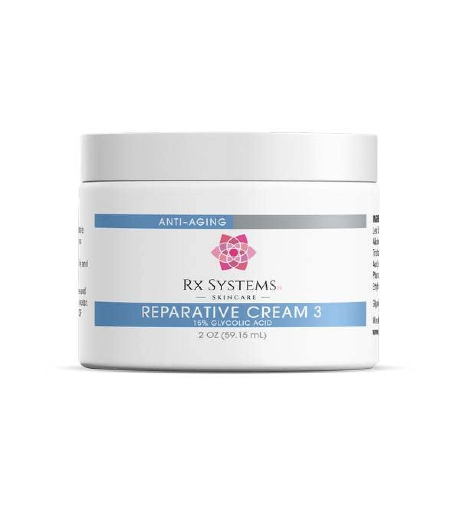 Rx Systems PF Reparative Cream 3 Anti-Aging Facial Firming Cream 15% Glycolic Acid