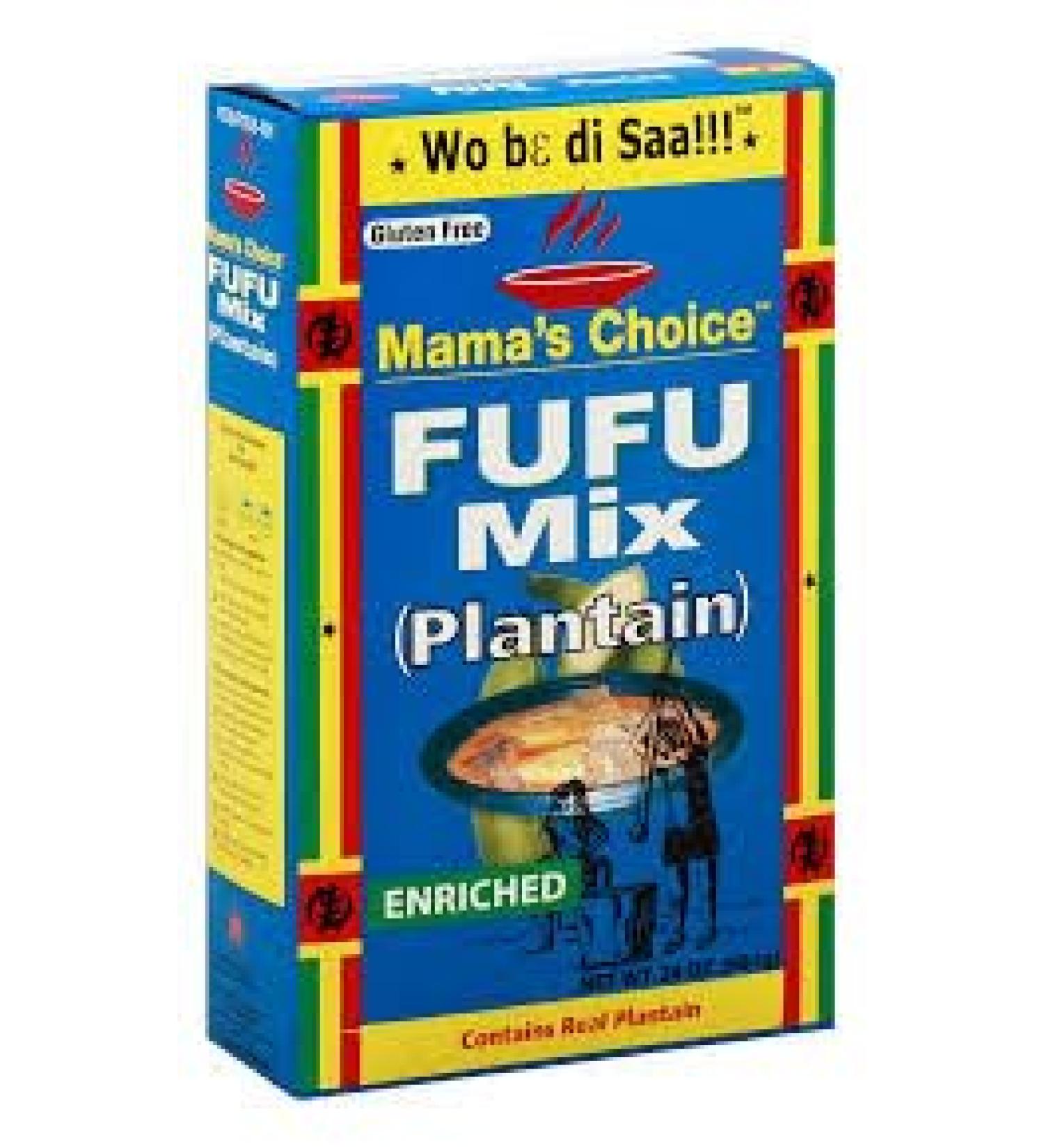 Mama's Choice Plantain Fufu I 22oz I 624G I Pack of 1