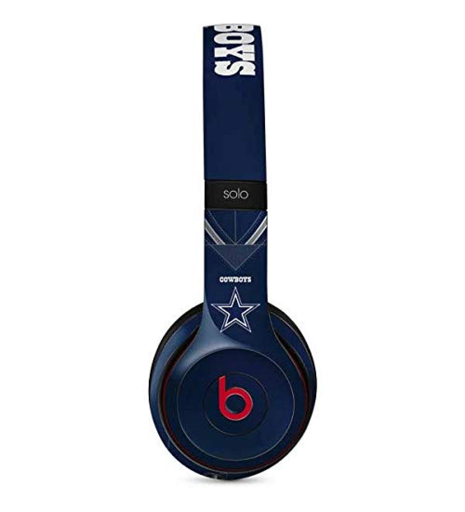 Skinit Decal Audio Skin Compatible with Beats Solo 3 Wireless - Officially Licensed NFL Dallas Cowboys Team Jersey Design