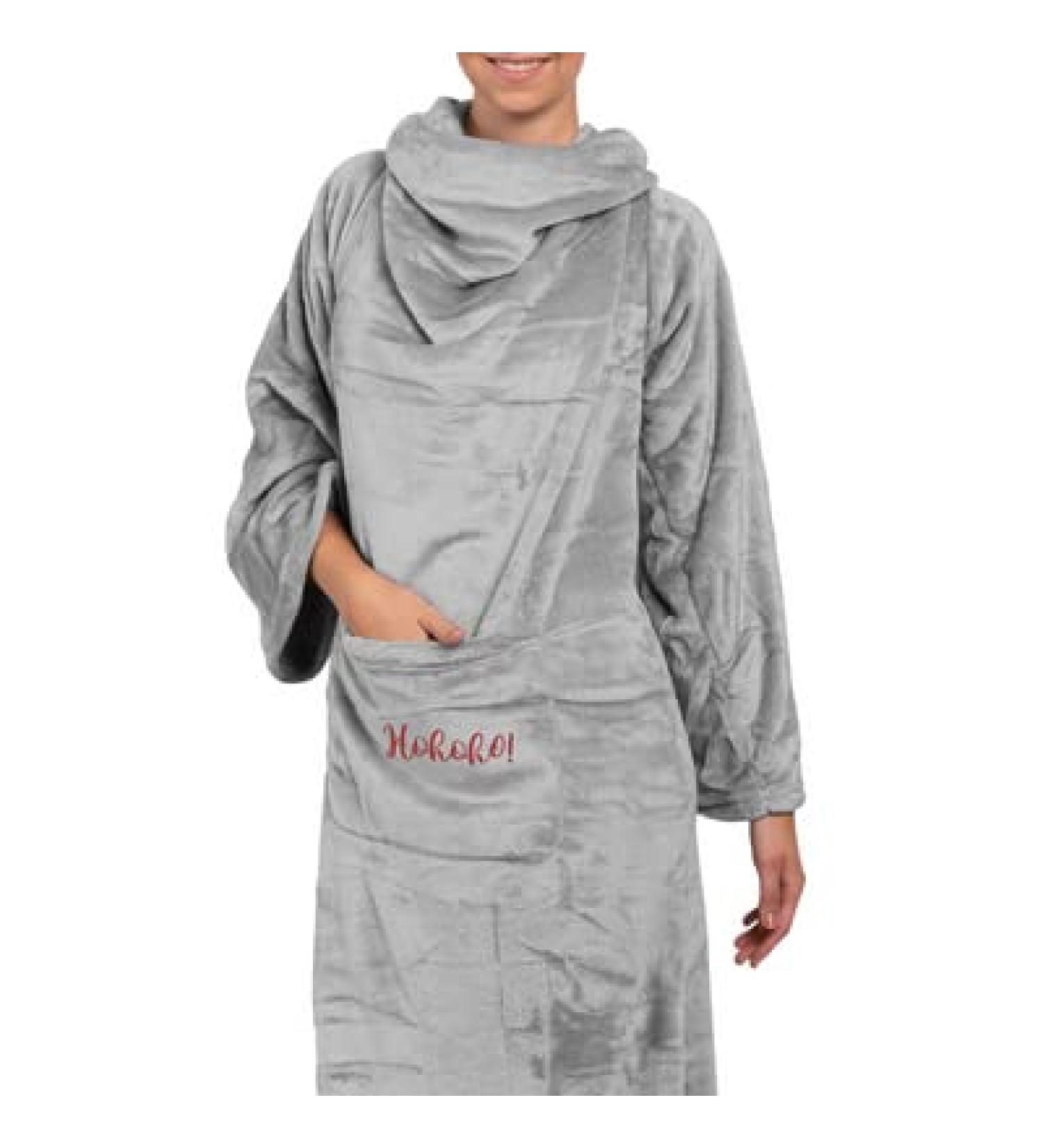 Personalized Hohoho Blanket | Warm Fluffy Hoodie Blanket for Women | Perfect Gift - 150x180cm - Buy Online on GoSupps.com