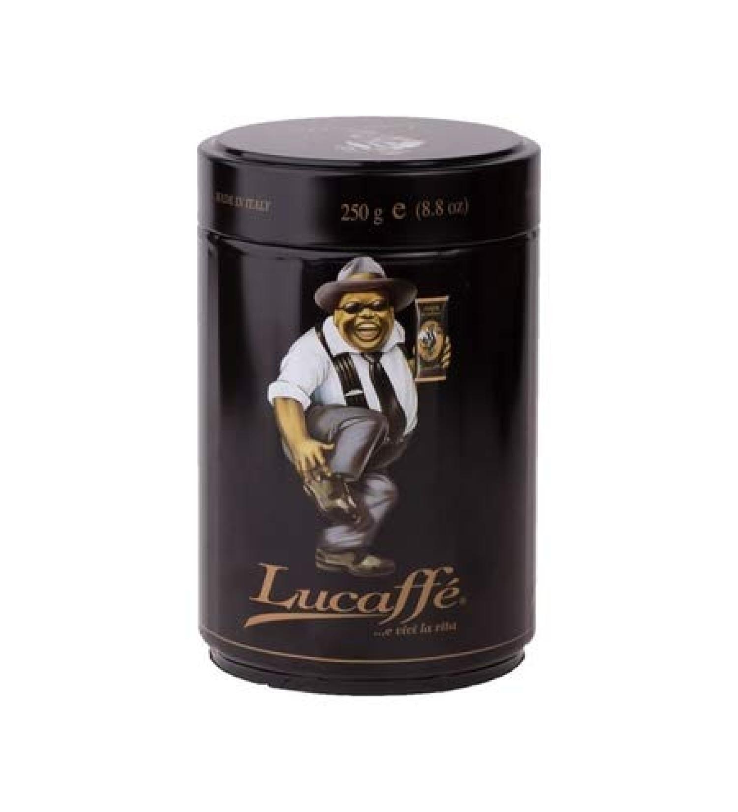 LUucaff Mr. Exclusive Arabica Coffee Beans Steel jar 250 gr preserves Aroma Coffee Beans Arabica Origin South America Asia Africa. Coffee Beans Sweet Taste Italian Artisan Roast