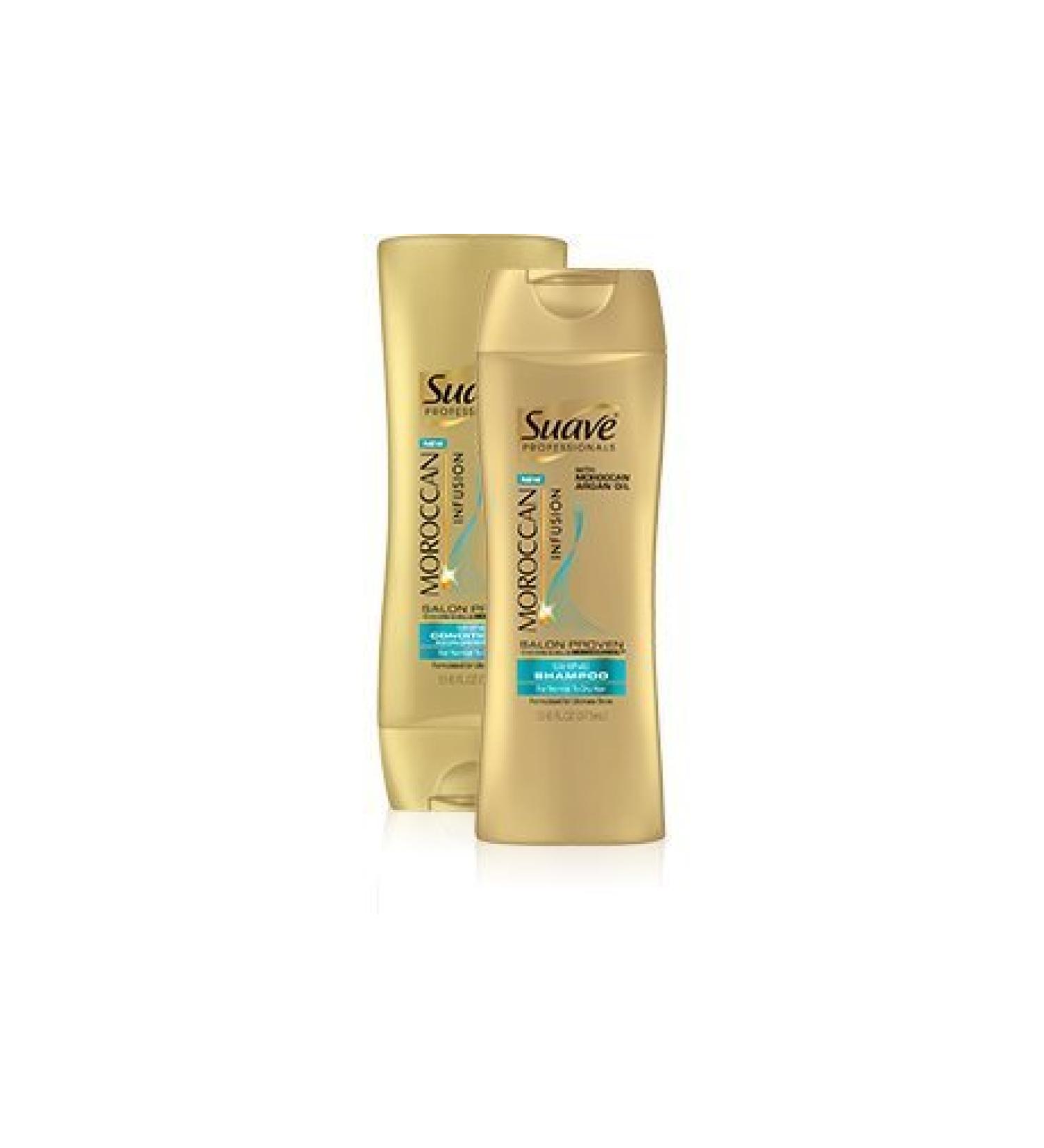 Suave Professionals Moroccan Infusion w/Morracan Argan Oil Shine (1) Shampoo & (1) Conditioner 12.6 Oz Each