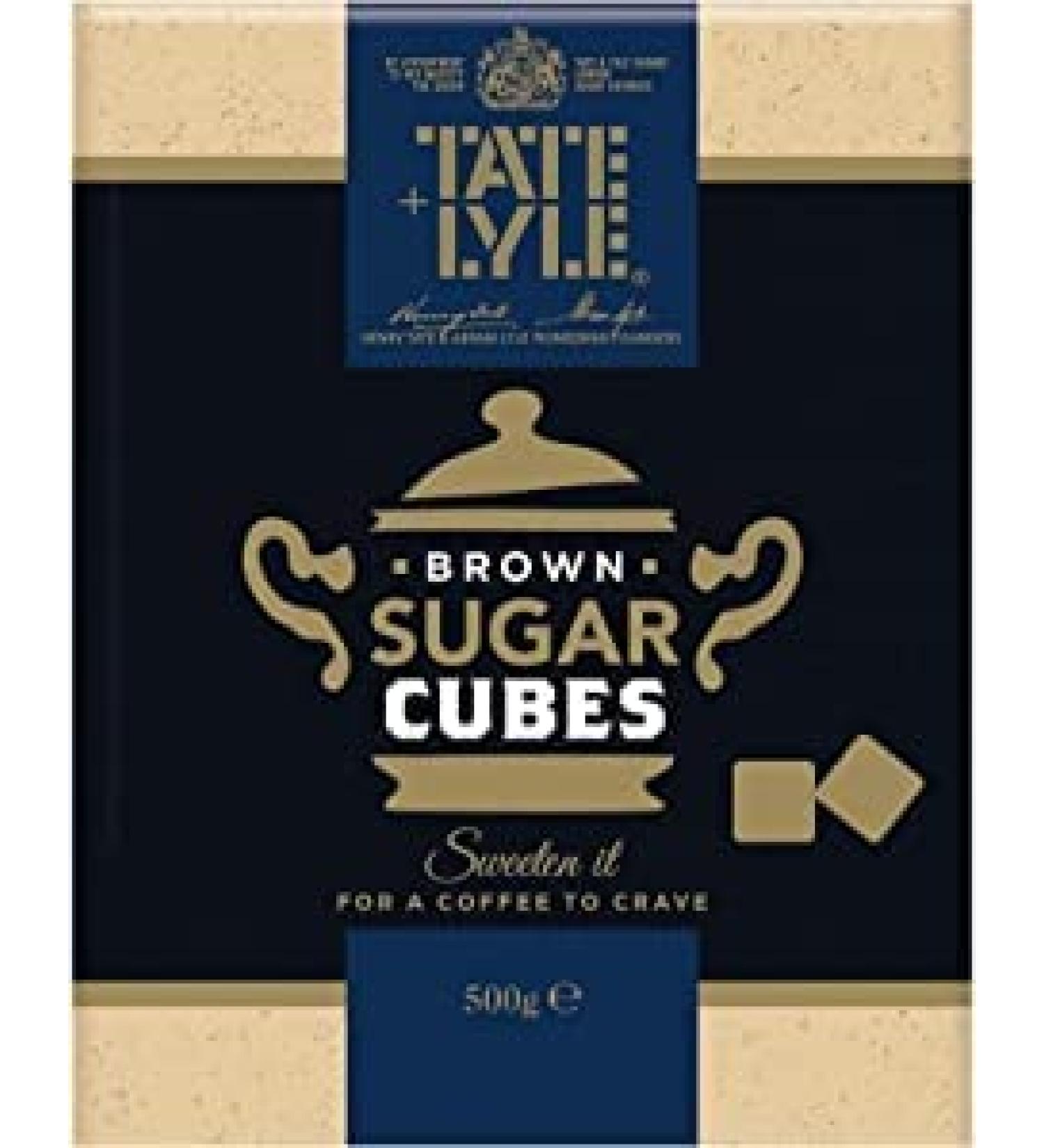Tate & Lyle Brown Sugar Cubes Demerara cubes 500g