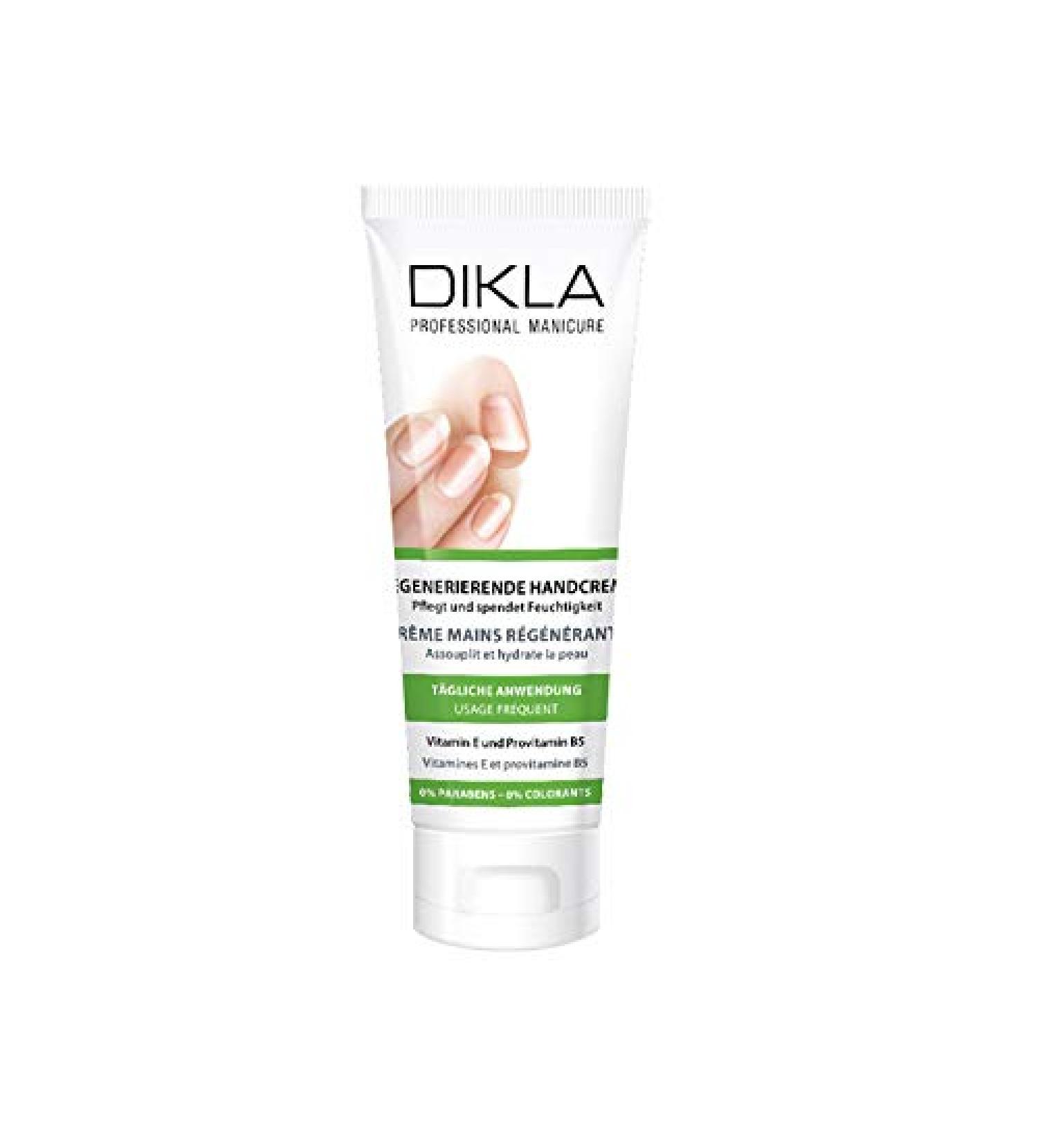DIKLA Regenerating Hand Cream 75 ml - Reactive and revitalizes with vitamins E and B5 - Swiss quality
