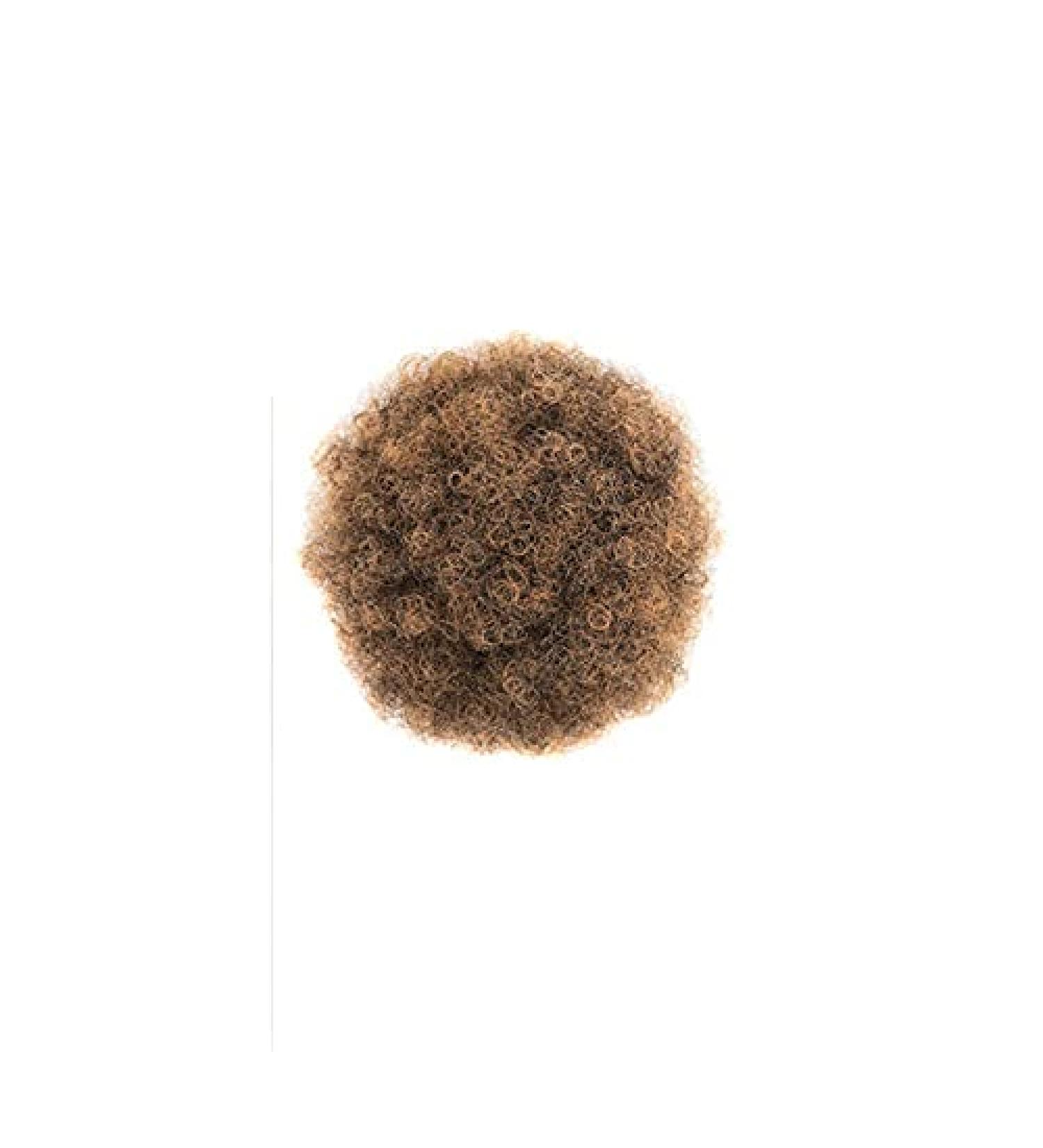 Natural Clip In Afro Hair Bun - Jet Black Purple Blue Synthetic Kinky Curly Puff Ponytail Extension | 8 Inches for Women - Buy Online on GoSupps.com