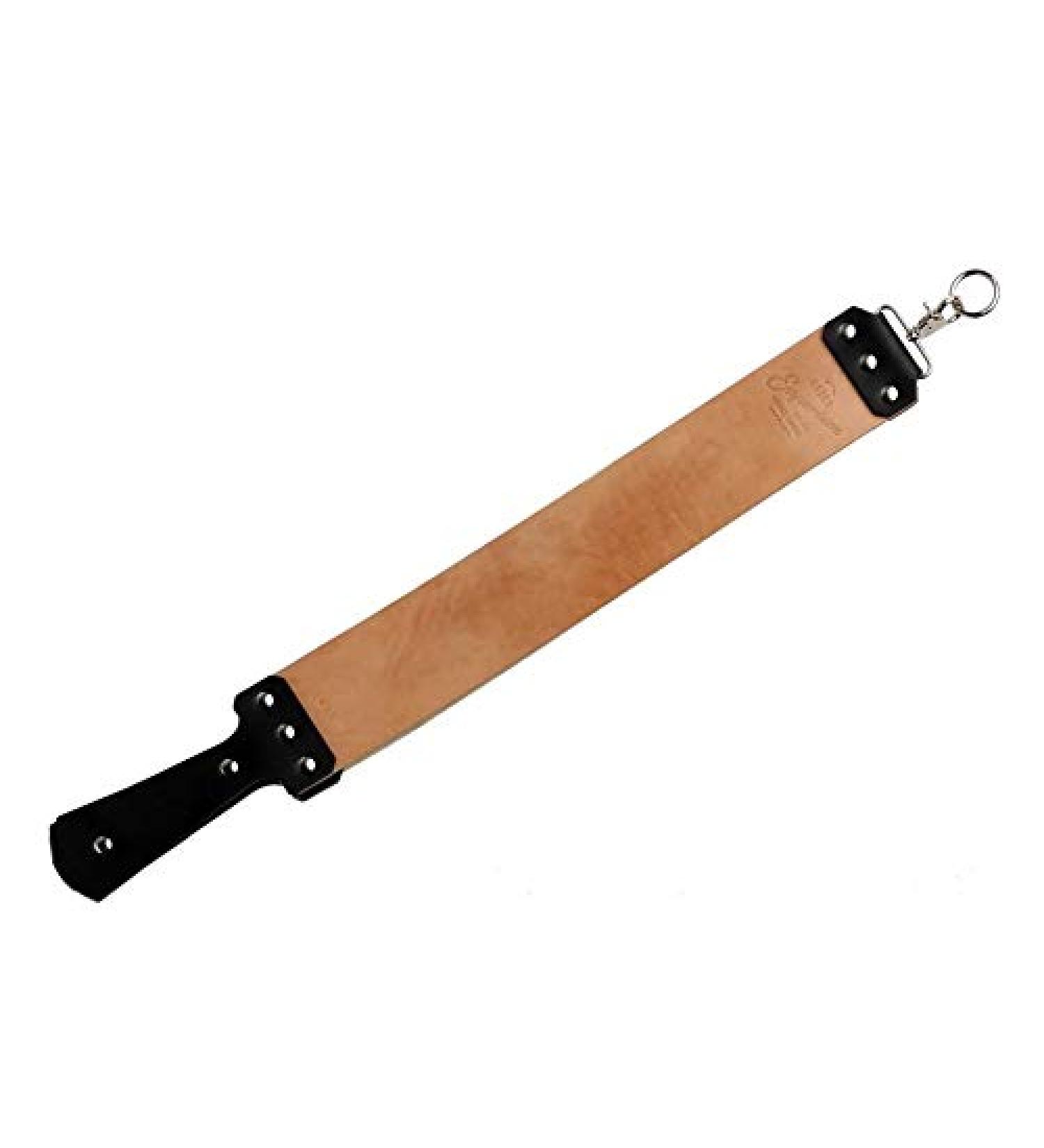 Razor Emporium Russett Horsehide & Canvas Straight Razor Strop | Handmade in USA - Buy Online on GoSupps.com