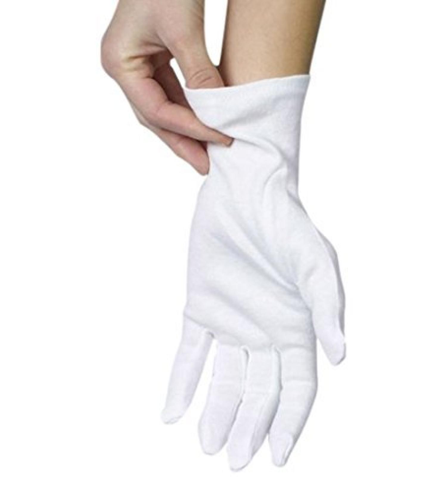 Ansmio 12 Pairs of 100% Cotton Jersey Gloves - Soft Protective Fabric Gloves Size L (27 cm) - International Shipping Available - Buy Online on GoSupps.com