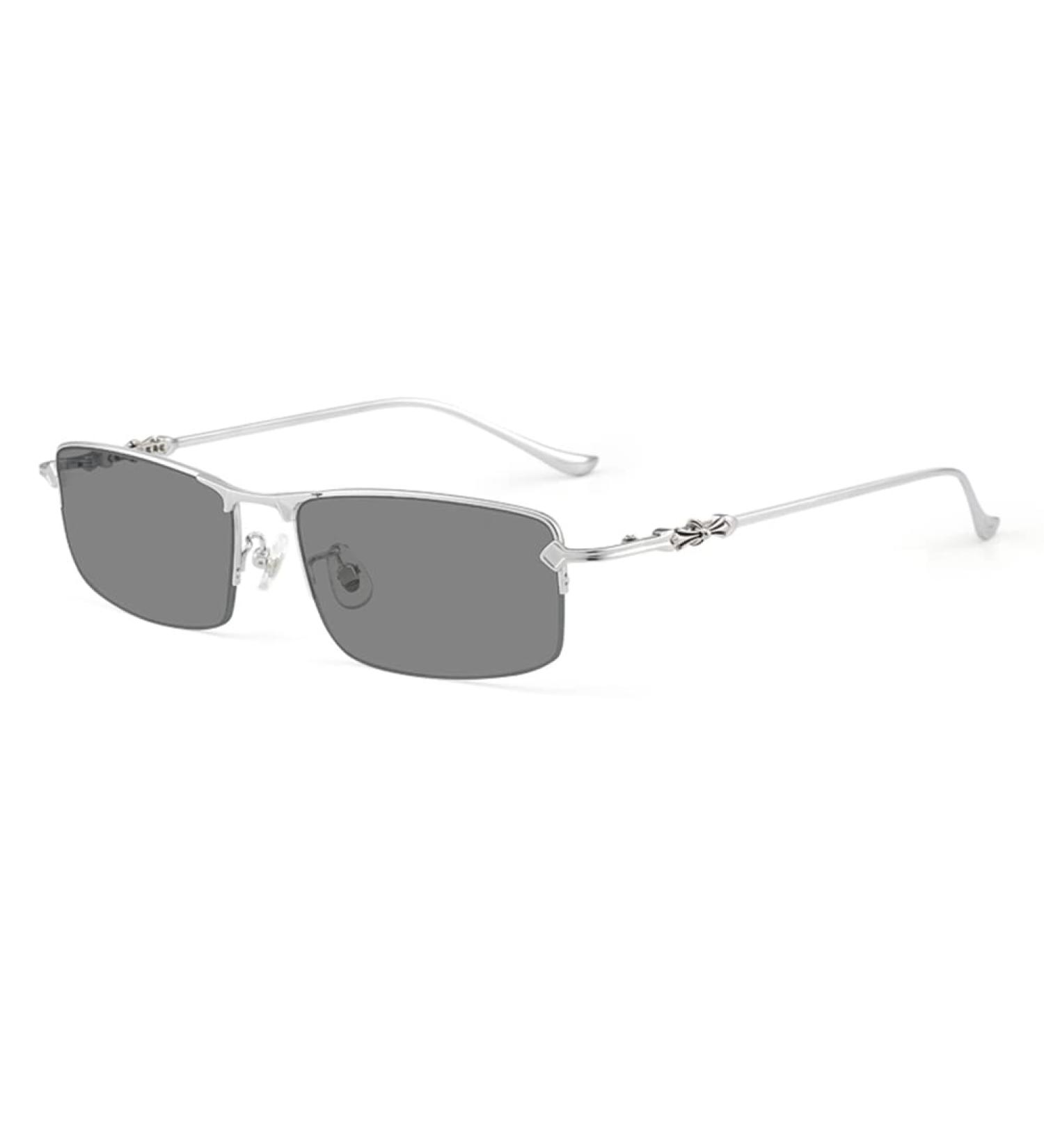 Riccie Varifocal Reading Glasses for Men | Pure Titanium | Multifocal Photochromic Sunglasses | UV400 Diopters +1.0 to +3.0 | Comfortable Aspherical Resin Design - Buy Online on GoSupps.com