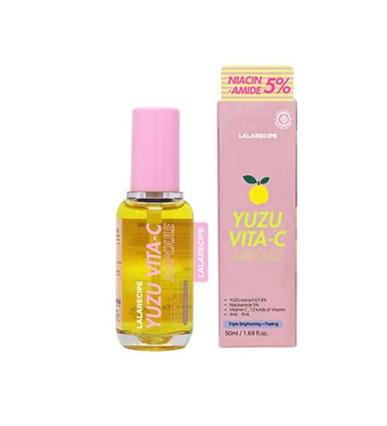 Yuzu Vitamin C Ampoule & Cream | 12 Vitamins | Vegan Citrus Skincare | 1.69 fl. oz - Shop Internationally - Buy Online on GoSupps.com
