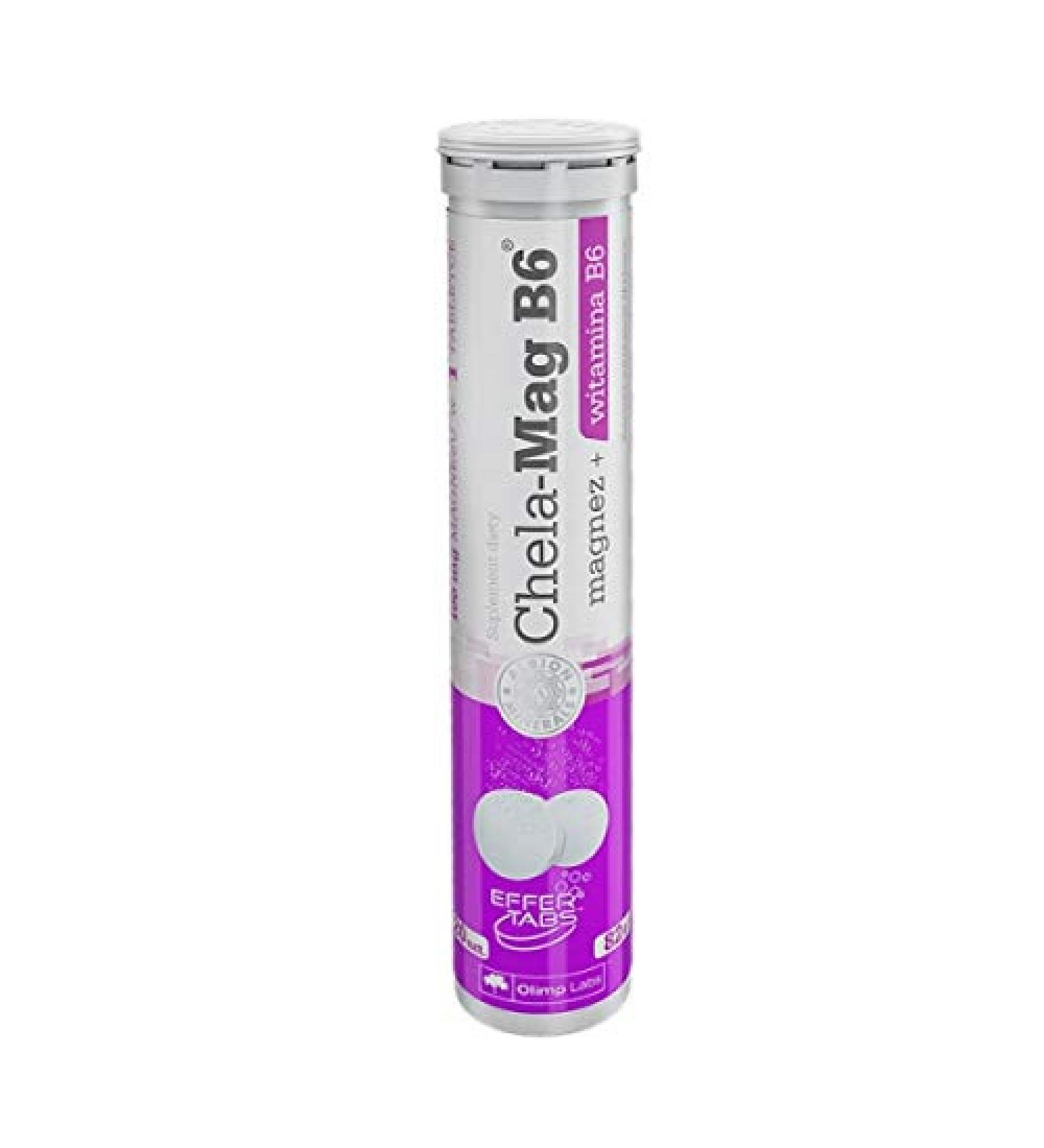 Olimp Chela-Mag B6 Orange Flavor - 20 Effervescent Tablets