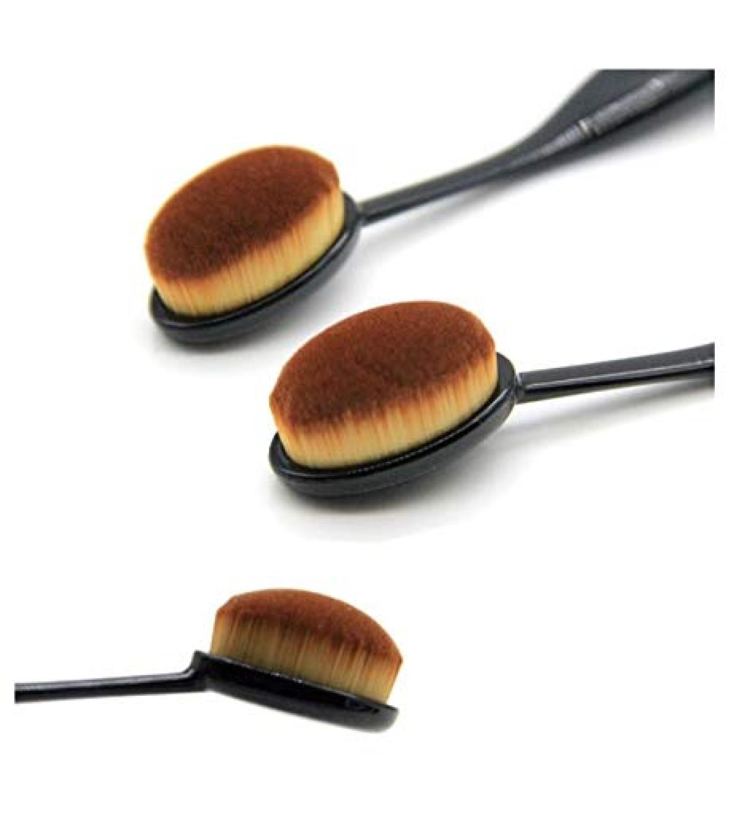 5 PCS New Women's Makeup Toothbrush Face Foundation Brush Curve Powder Brushs - Buy Online on GoSupps.com