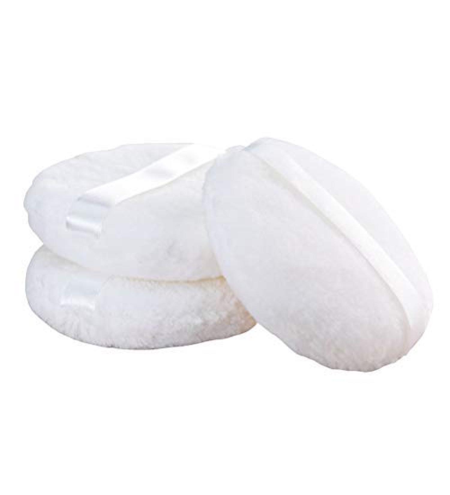 Joly Loose powder Puff, 4.3'' Large Body Puff W Ribbon (10.9cm) (3PCS)
