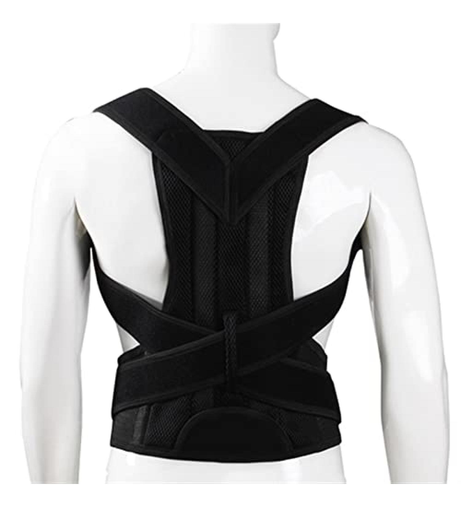 Brace Support Back Shoulder Straightener Belt Corset Upper Back Pain Relief Posture Corrector Strap Cervical Spine Belt (Color : Black Size : S) vision Black L - Buy Online on GoSupps.com
