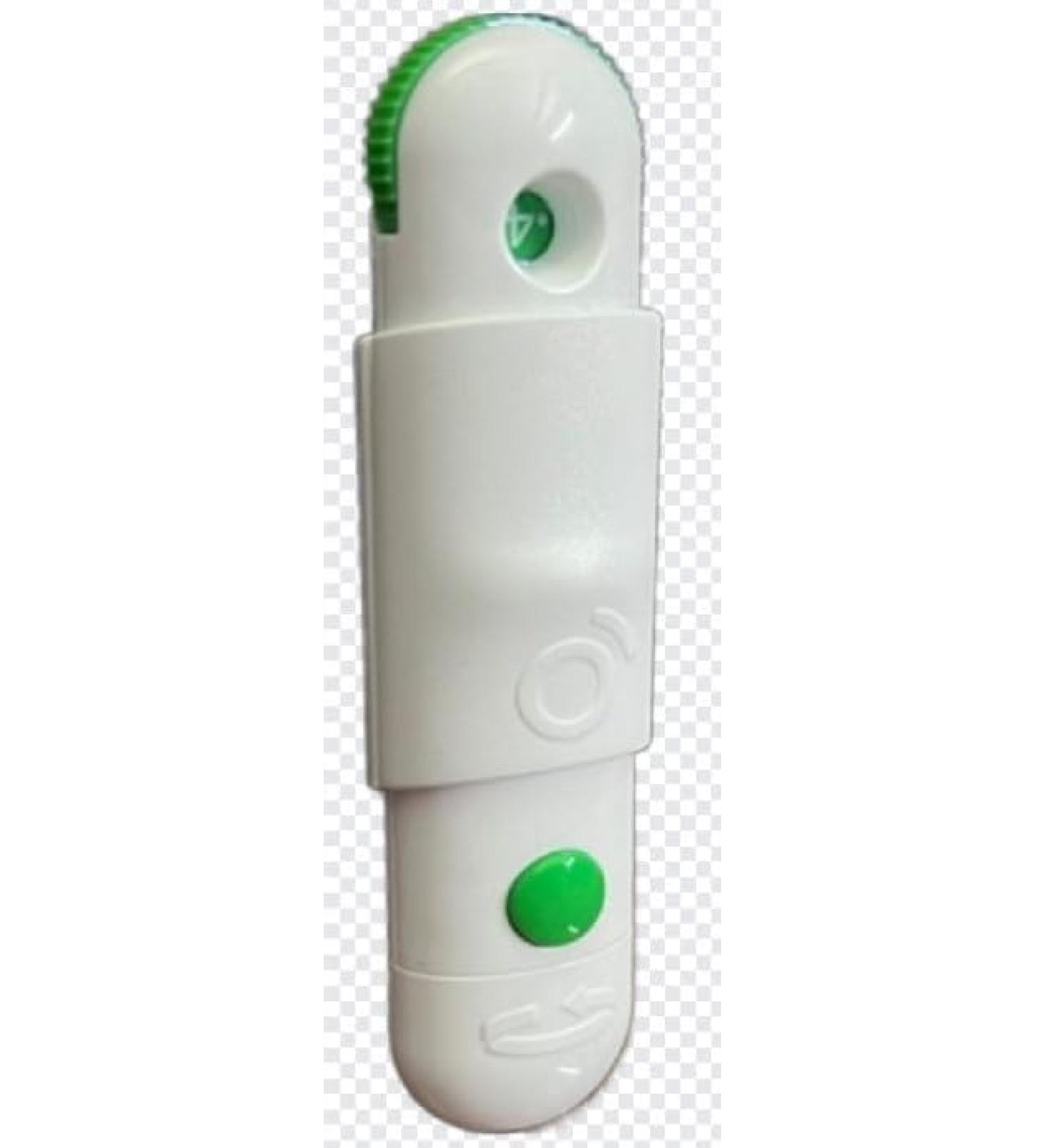 Lancing Device with Free 10 LANCETS. White