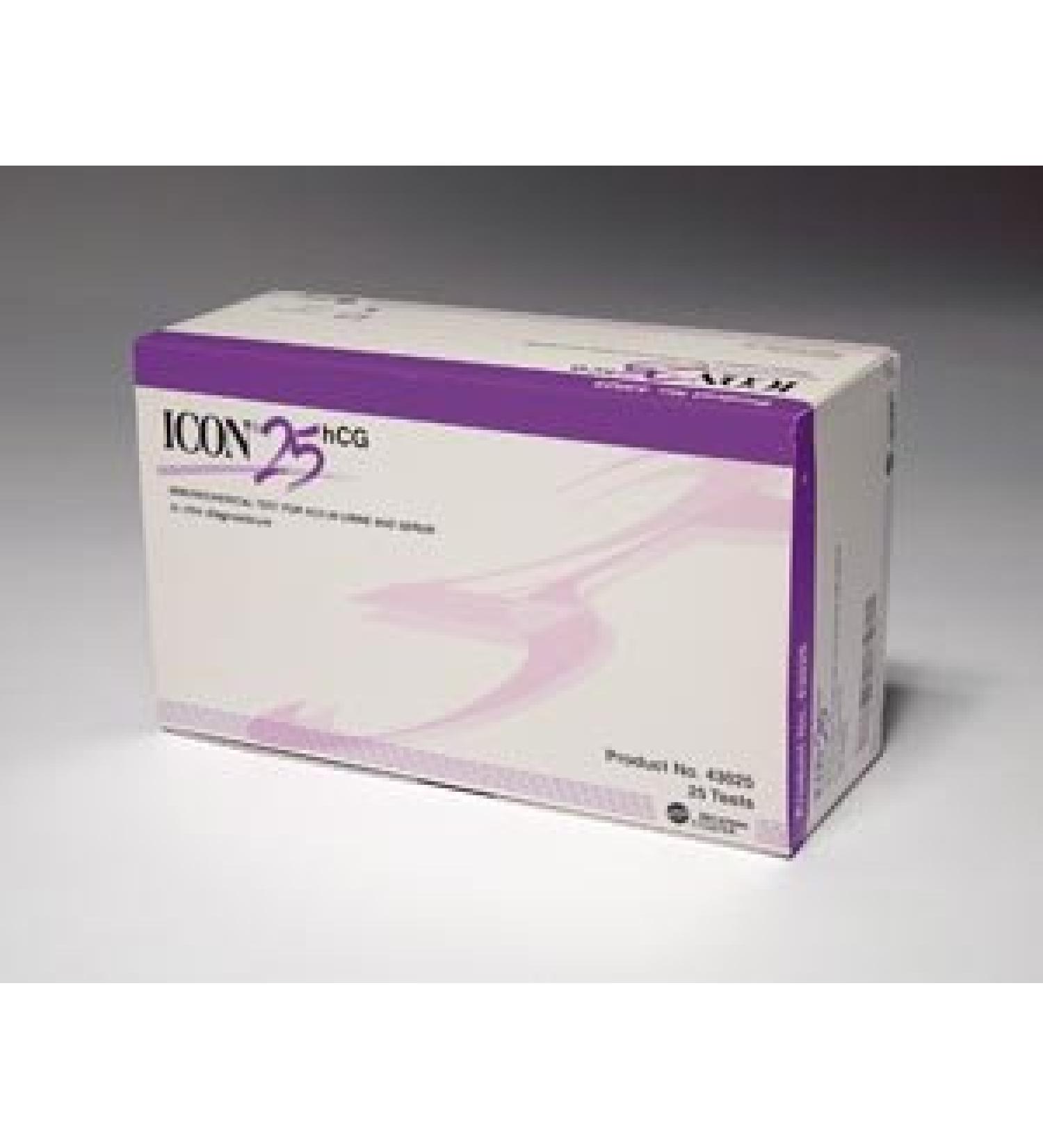 America 43025A ICON 25 hCG Pregnancy Test Kit