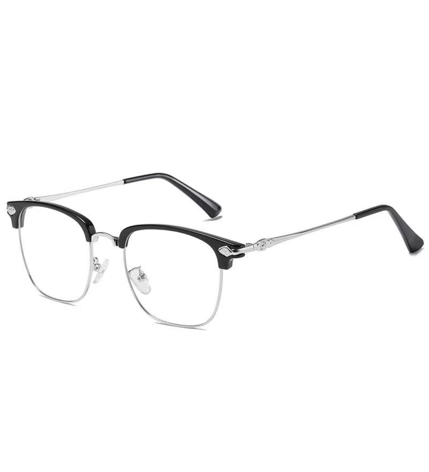 PARWANA Classic Anti-Glare Reading Glasses - Anti Blue Light Computer Readers for Men & Women +200 Silver - Buy Online on GoSupps.com