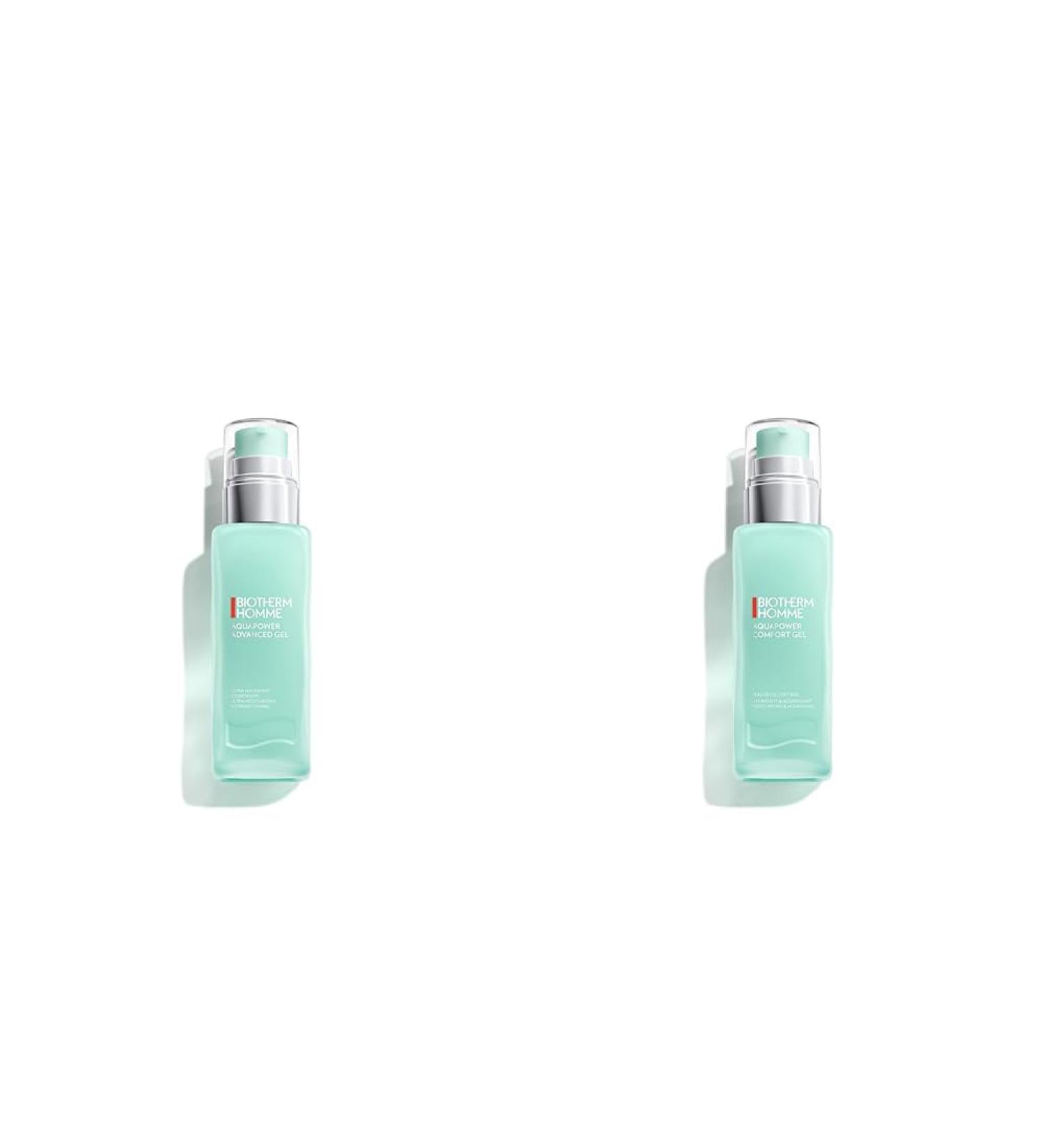 Biotherm Homme Aquapower Advanced Gel - Refreshing Facial Gel for Men with Life Plankton & Oligo Minerals | Intensive Day Care & Comfort Bundle (75ml) - Buy Online on GoSupps.com