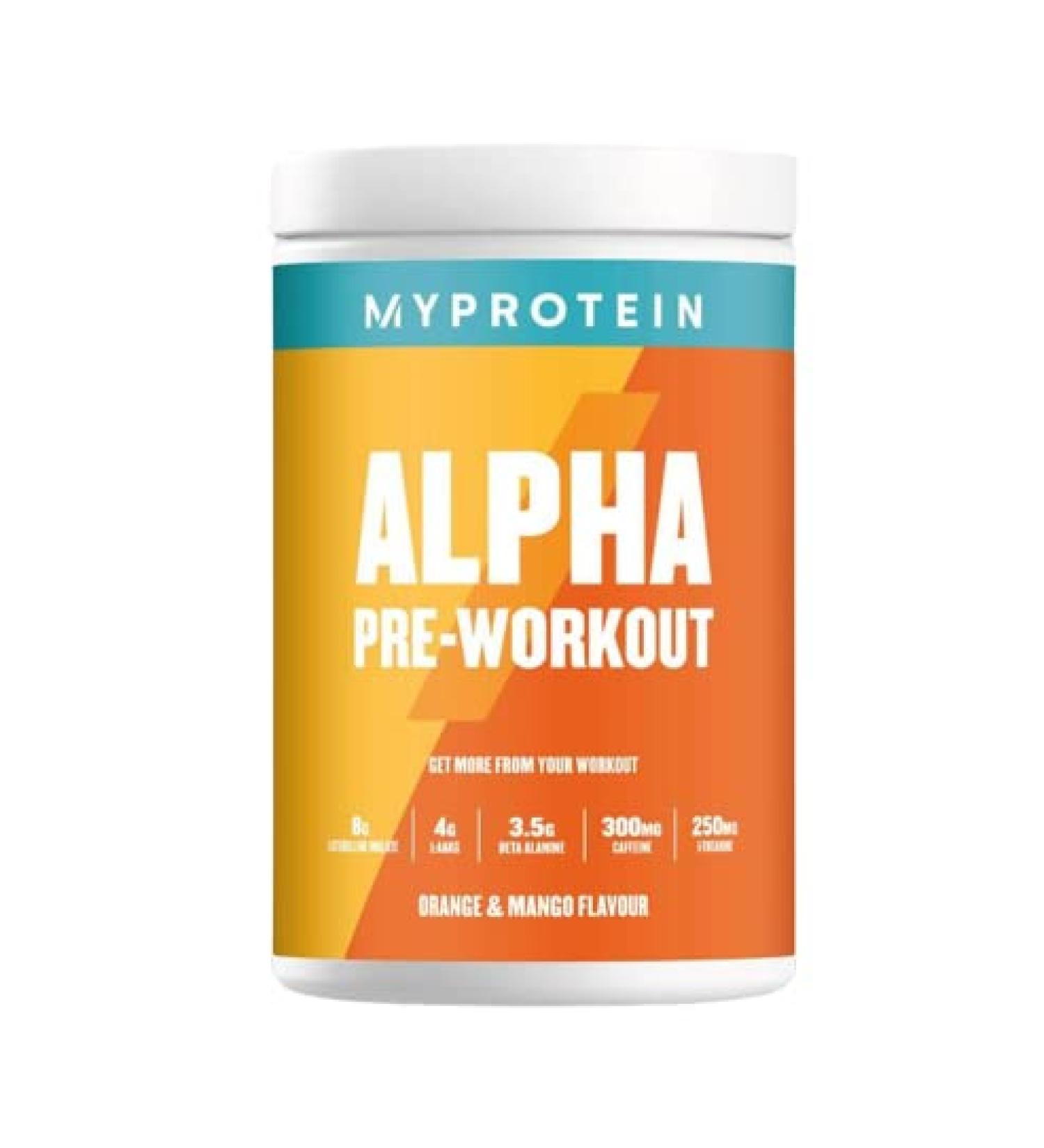 Alpha Pre-Workout Powder with Beta Alanine and Caffeine