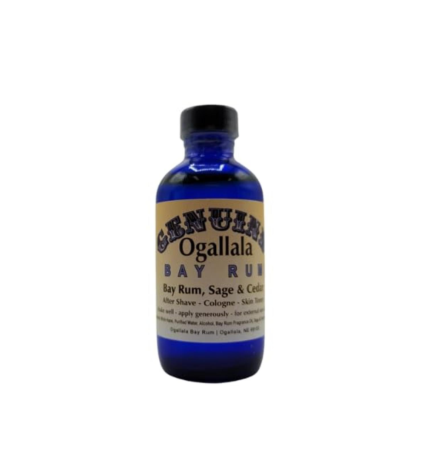 Ogallala Bay Rum | Refreshing Dual Purpose Cologne & Aftershave | Hand Crafted | Old Fashioned Bay Rum Scent with Sage & Cedar | 4 oz Bottle Bay Rum Scent with Sage & Cedar 4 Fl Oz (Pack of 1) - Buy Online on GoSupps.com