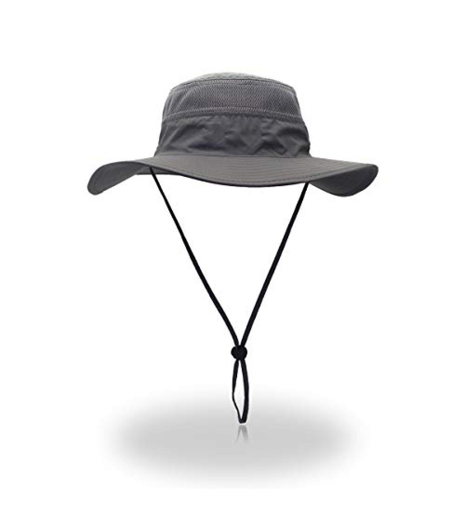 EONPOW Fishing Hat UPF50+ UV Protection Windproof Bucket Sun Hat, Dark Gray - Buy Online on GoSupps.com