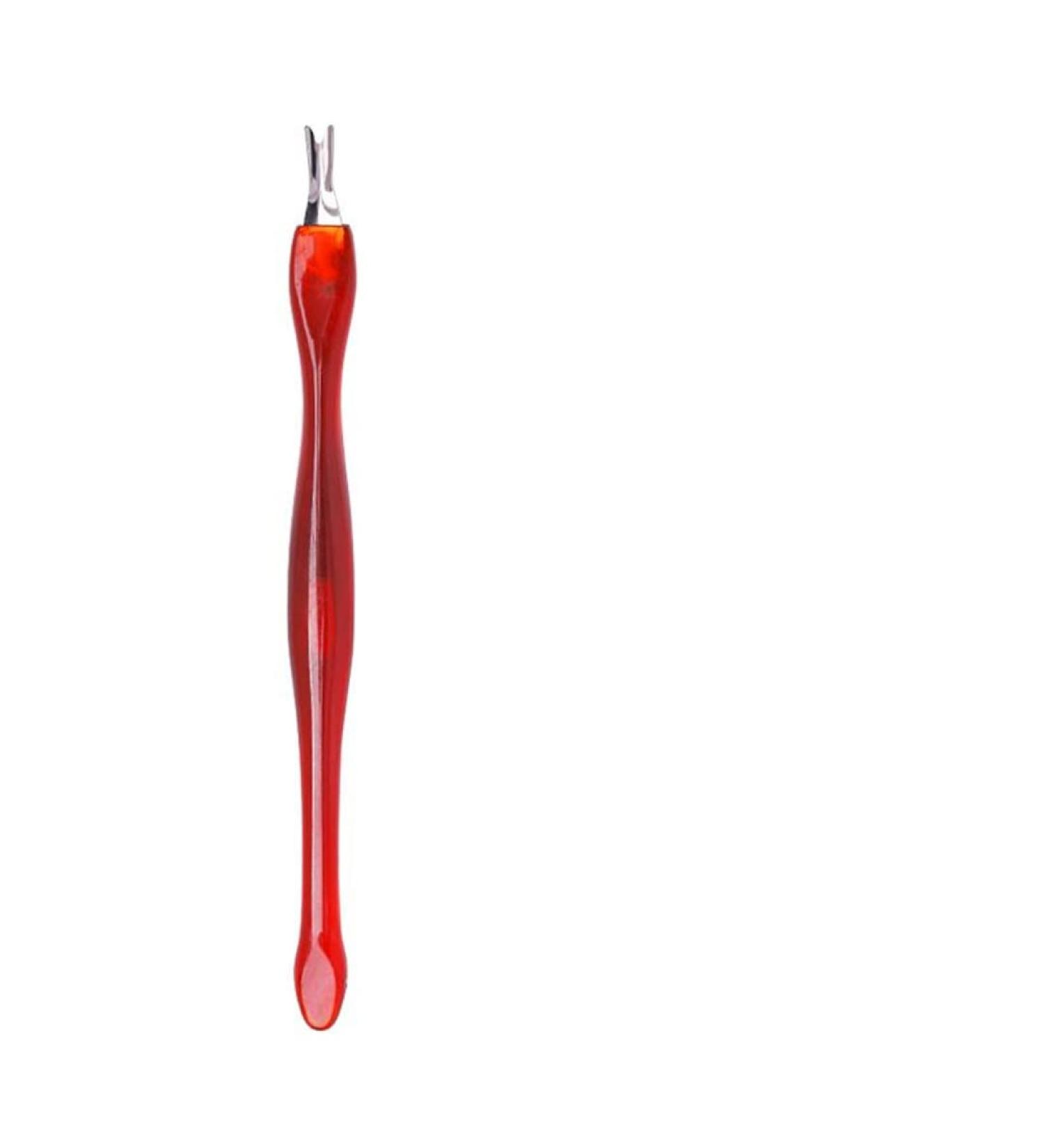 Nail Art Pusher Dead Skin Remover Stick Rod Gel Polish Stainless Steel Tweezers Nail Cutter Nail Art Tool Pedicure 007