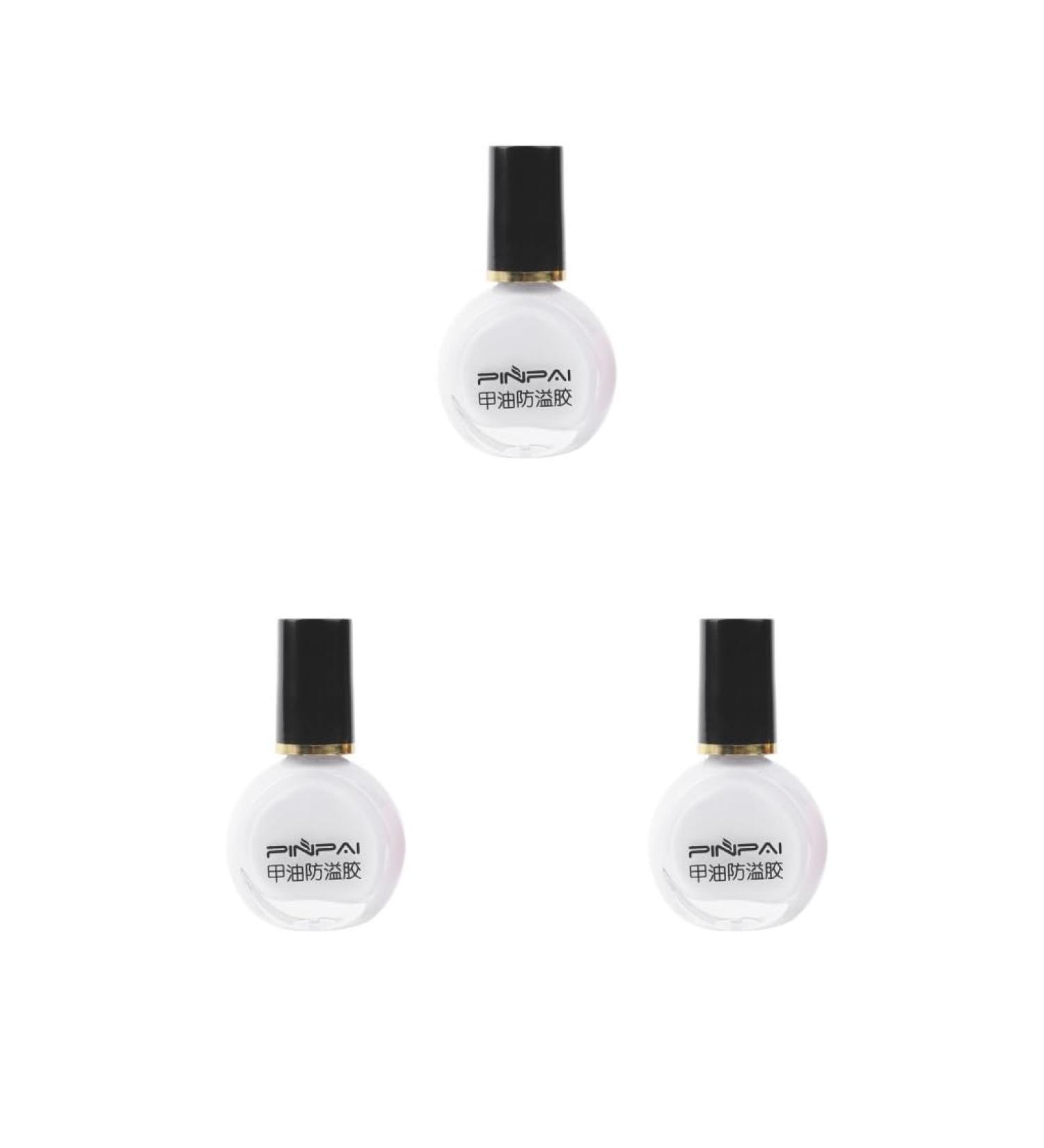 3 set of Nail Polish Glue Peel Off Liquid Nail Art Tape Latex Tape Finger Skin Protected Liquid Nail Care Tool White 10ml 3 set of (White 10ml) - Buy Online on GoSupps.com