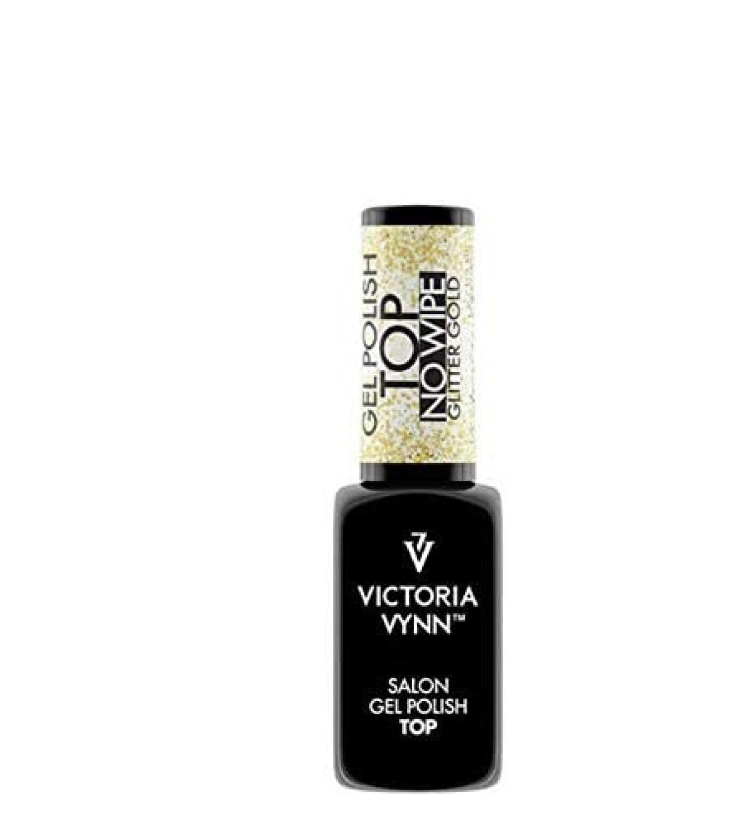Victoria Vynn Top No Wipe Glitter Gel Nail Polish UV/LED Hybrid Manicure Gold