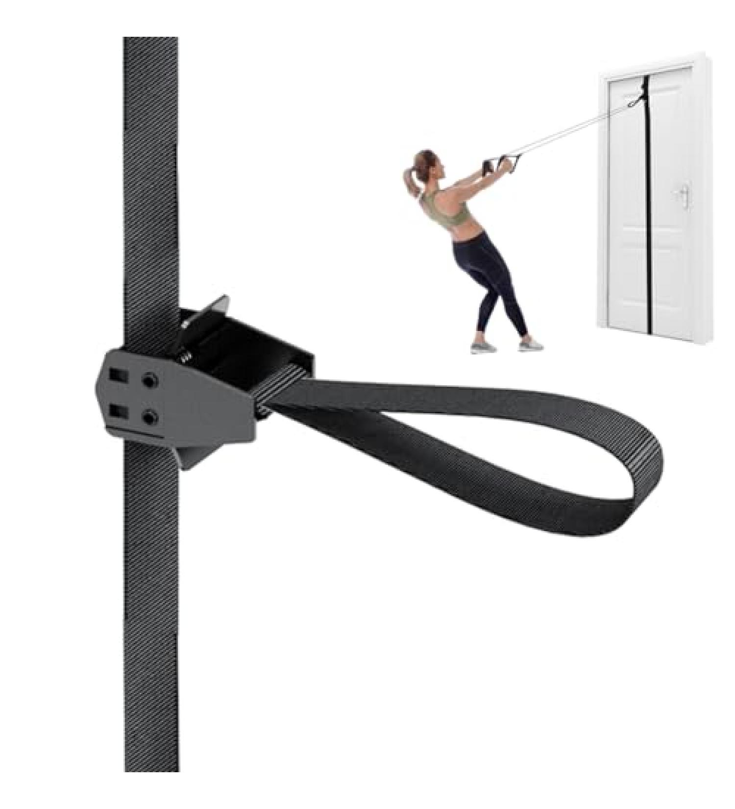 Caiman Door & Wall Moveable Anchor Straps for Resistance Bands | Adjustable Multi-Point Home Gym Attachment Fits 6-8 ft Doors - Buy Online on GoSupps.com