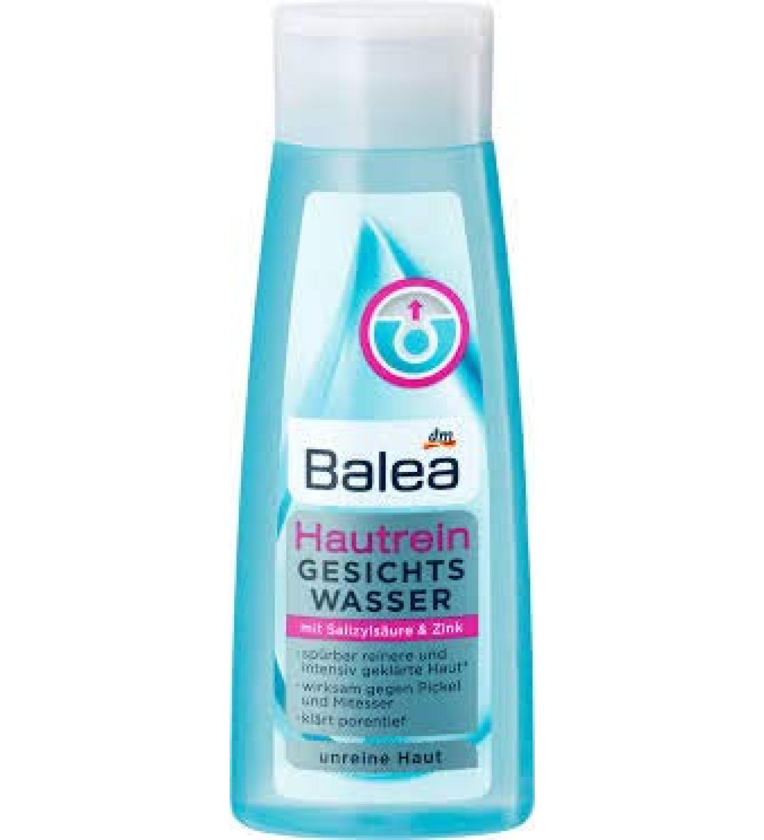 dm Balea Skin Care Cleaner Water Skincare Hautrein Gesichtswasser for Bad unclean Skin Vegan 200ml