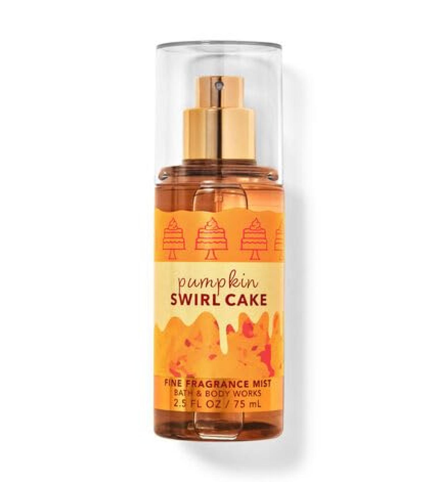 Travel Size 2.5 oz Mini Fragrance Body Mist You Pick mini (Pumpkin Swirl Cake)