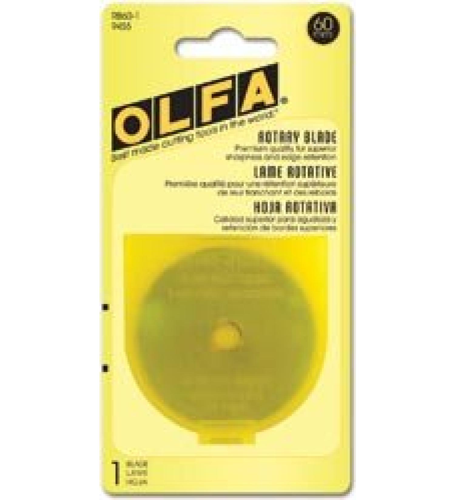 Olfa Rotary Blade Refill 60mm 1 Pack RB60-1 (2-Pack)