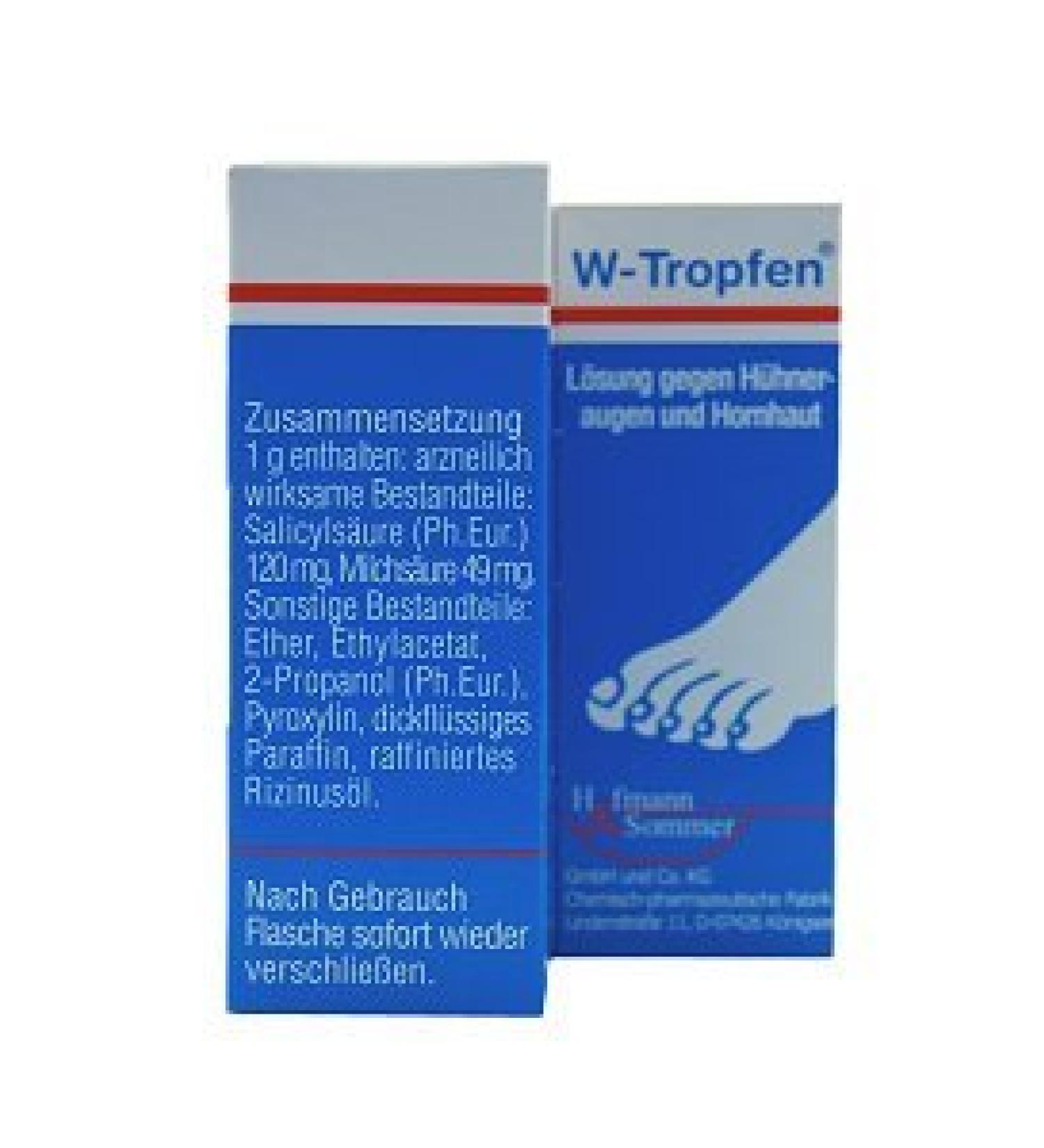 W-drops solution against corns and calluses 10ml