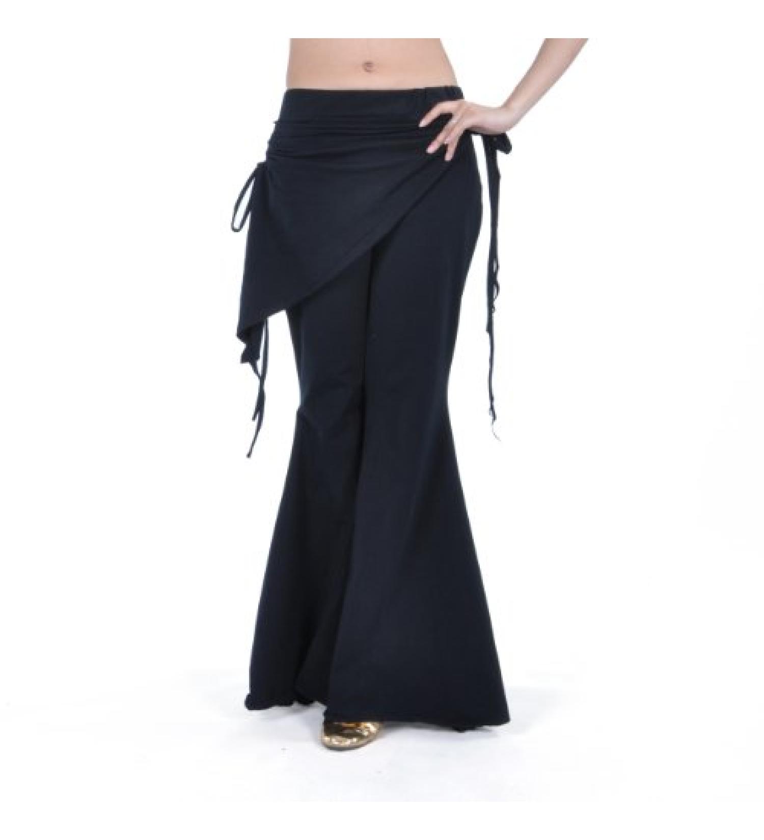 BellyLady Tribal Dance Costume Pants - Large Black | Yoga Salsa Ballroom Dance - Buy Online on GoSupps.com