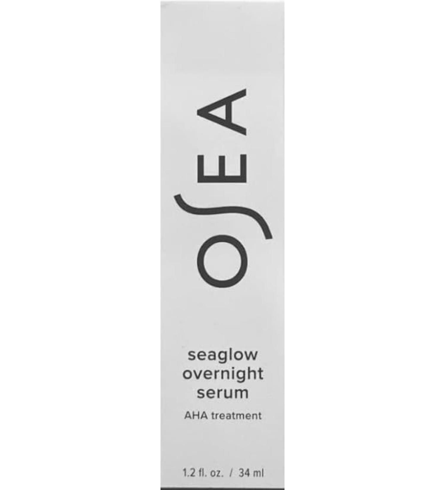 Osea SeaGlow Overnight Serum AHA Treatment - 1.2 fl oz | Brightening & Hydrating Skincare for All Skin Types - International Shipping Available - Buy Online on GoSupps.com