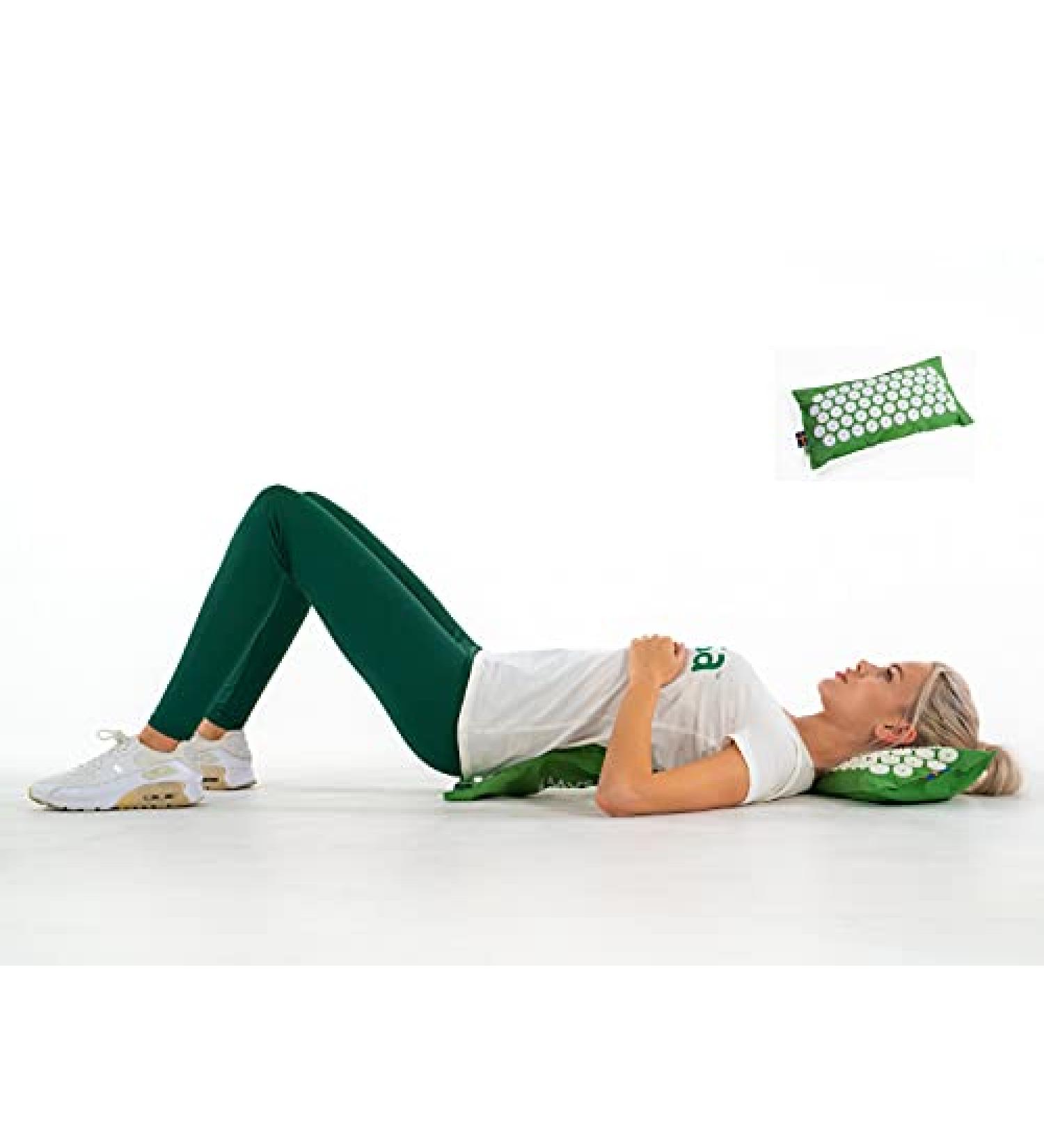 MySA Extender Duo Set: Lumbar Decompression Lounger with Pillow - Back Pain Relief Hernia Support Acupressure Eco-Friendly Triggerball - Made in EU - Buy Online on GoSupps.com