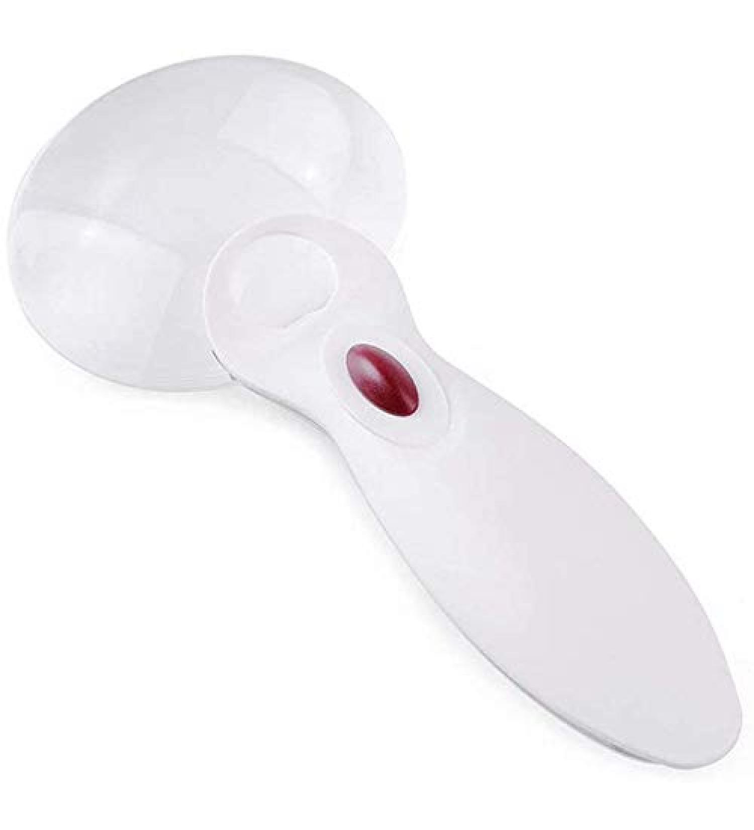 Magnifying Glasses Vision aids Magnifier with LED Lights Read Magnifying Glass 90mm Old Man Student Read Newspapers White Stationery Office Supplies 1PCS Better Life - Buy Online on GoSupps.com