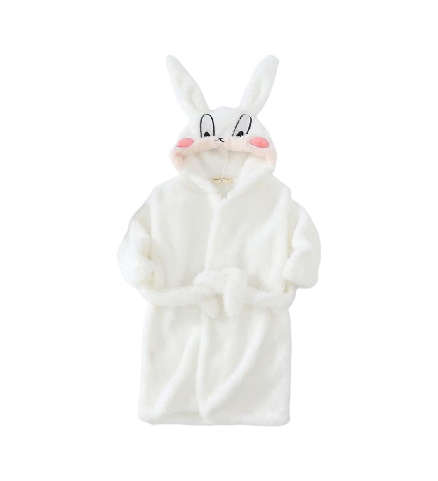Buy Miyanuby Baby Boys & Girls Soft Flannel Bathrobe - Cute Animal Hoodie Nightwear for 4-5 Year Olds | Perfect Gift! - Buy Online on GoSupps.com