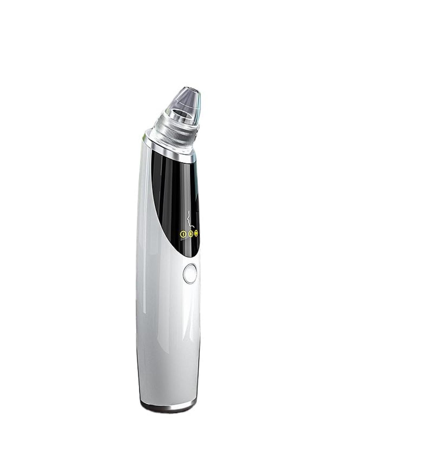 Blackhead acne pores three-gear adjustment household electric blackhead suction facial beauty instrument (silver (color))
