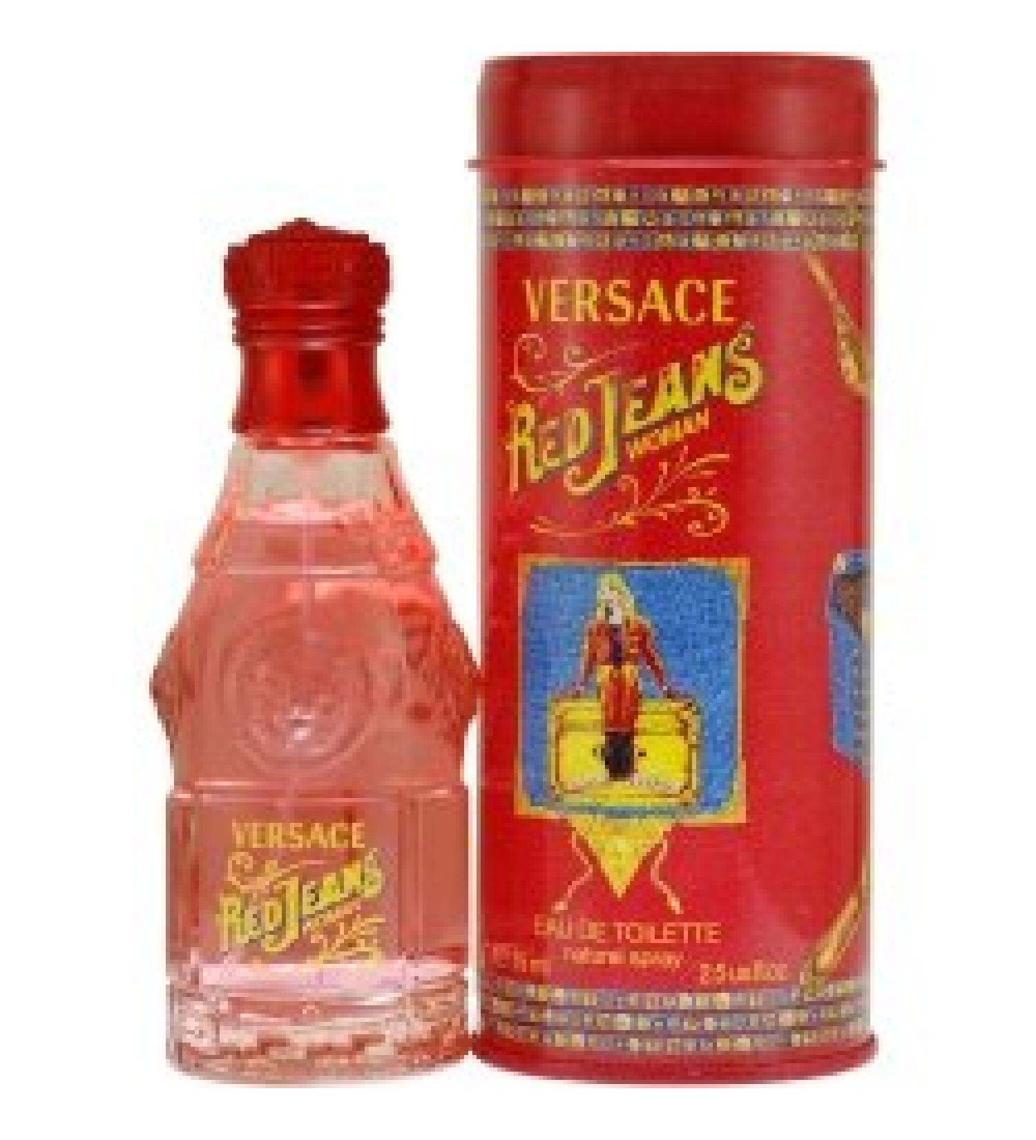Versace RED JEANS by Gianni EDT SPRAY 2.5 OZ (NEW PACKAGING) 2.5 Fl Oz (Pack of 1)