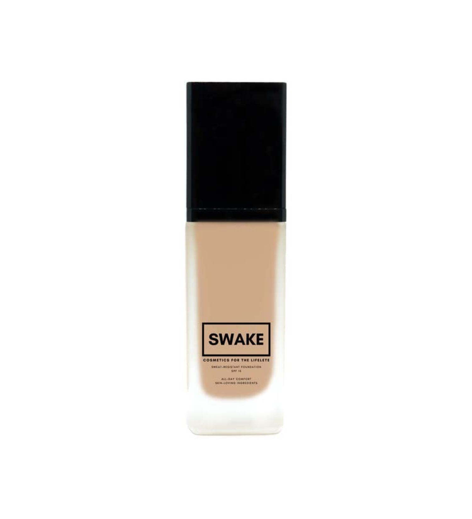 SWAKE Foundation (Sandstone): Water Resistant & Sweatproof for Long Lasting Natural Glow - Anti-Aging & Sweat Resistant Formula - Buy Online on GoSupps.com
