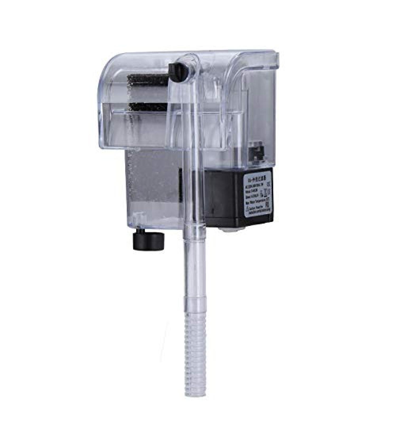 PULACO Ultra Quiet Aquarium Hang on Filter - Small Fish Tank Filter (66GPH 3W) for 2-8 Gallons - Buy Online on GoSupps.com