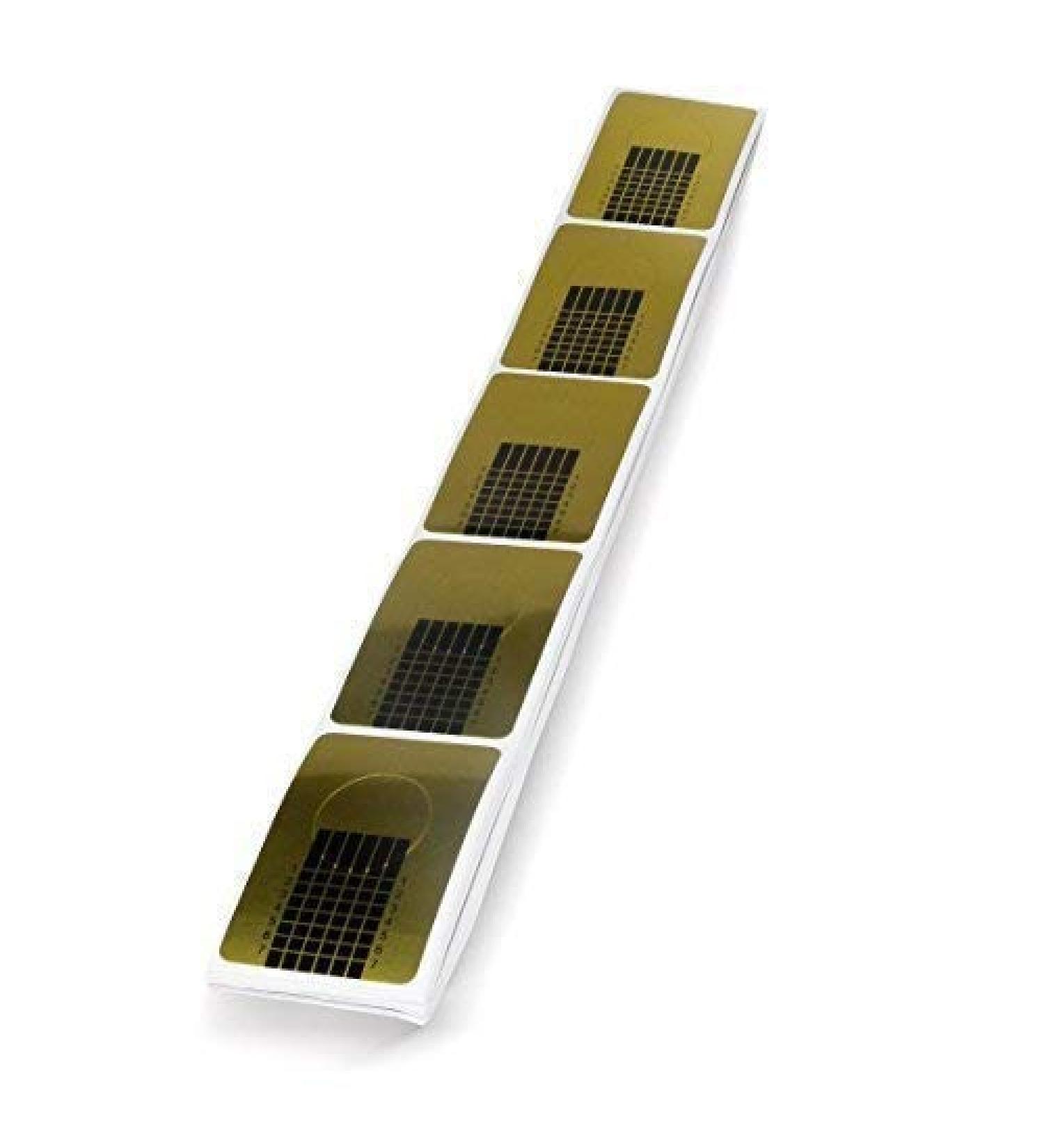 Modelling stencils Paper stencils Nail stencils Nail Forms GOLD 100 pcs