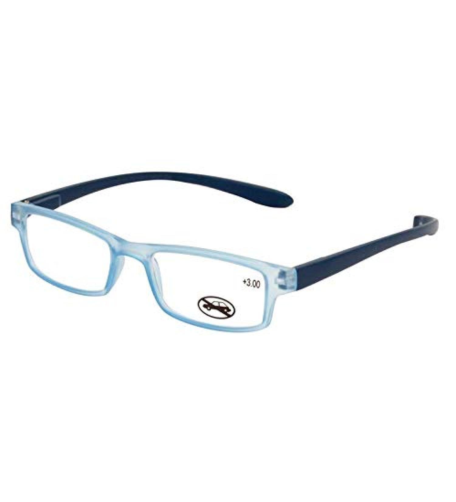 Reading Glasses for Men Women Long Temples Round Neck +1.75 +2.00 +2.50 Light Blue +3.50 +3.50
